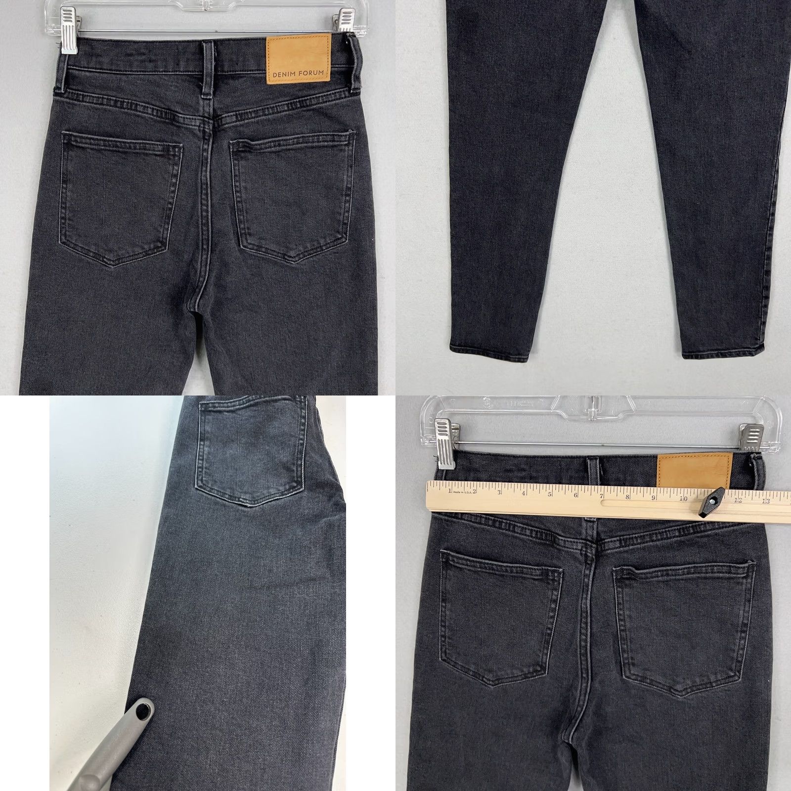 Aritzia Denim Forum Jeans Womens 24 Black Aritzia Yoko High Rise Slim Button Fly Size 42" / US 20 - 8 Thumbnail