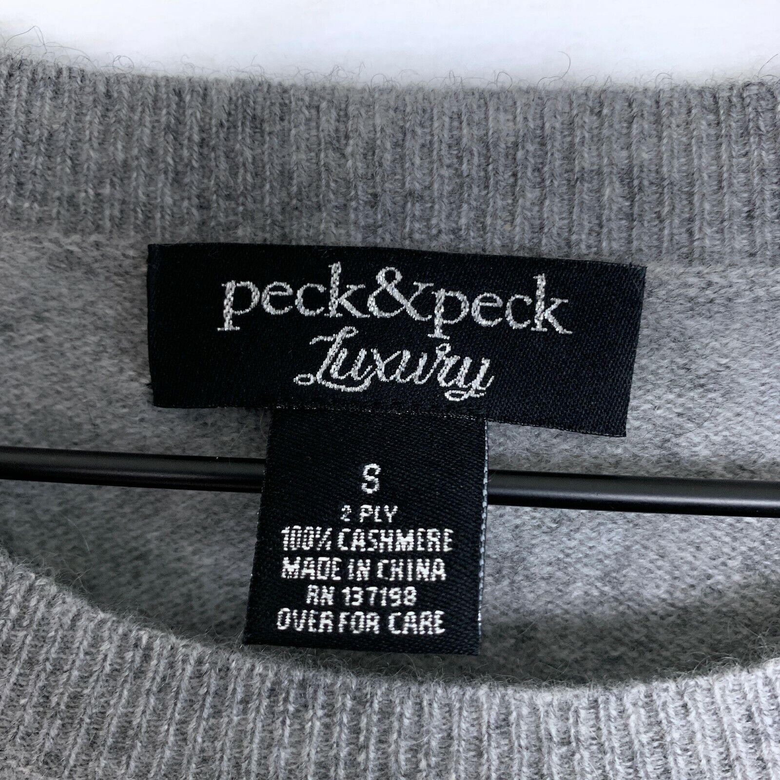 Other Peck & Peck Luxury Pure Cashmere Sweater Gray Sequin Small Size S / US 4 / IT 40 - 5 Thumbnail