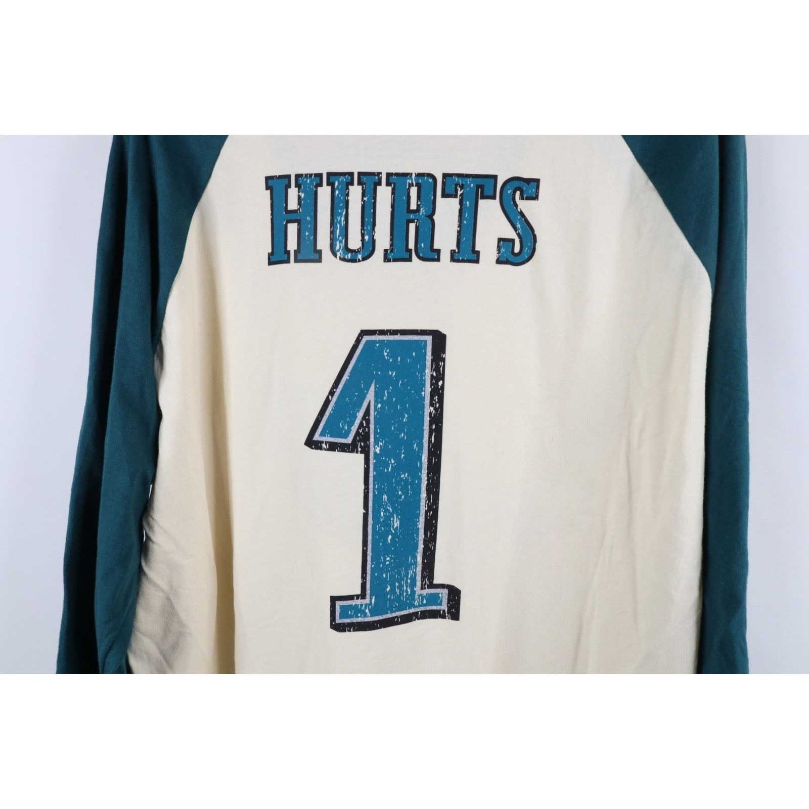 Majestic Majestic Hurts Philadelphia Eagles Football Jersey Raglan Size US XXL / EU 58 / 5 - 7 Thumbnail