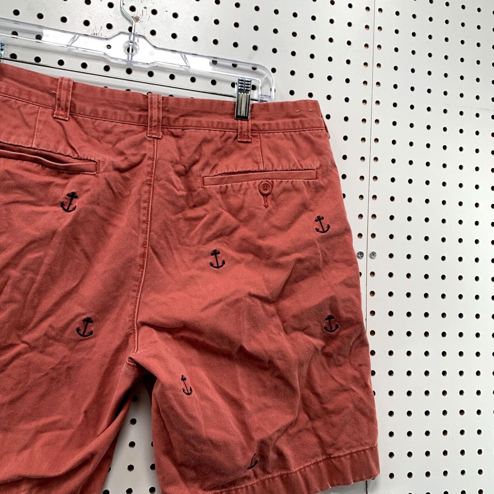 J.Crew JCrew CHino Shorts Mens 33x9 Red Anchor AOP All Over Print Preppy Casual Size US 33 - 7 Thumbnail