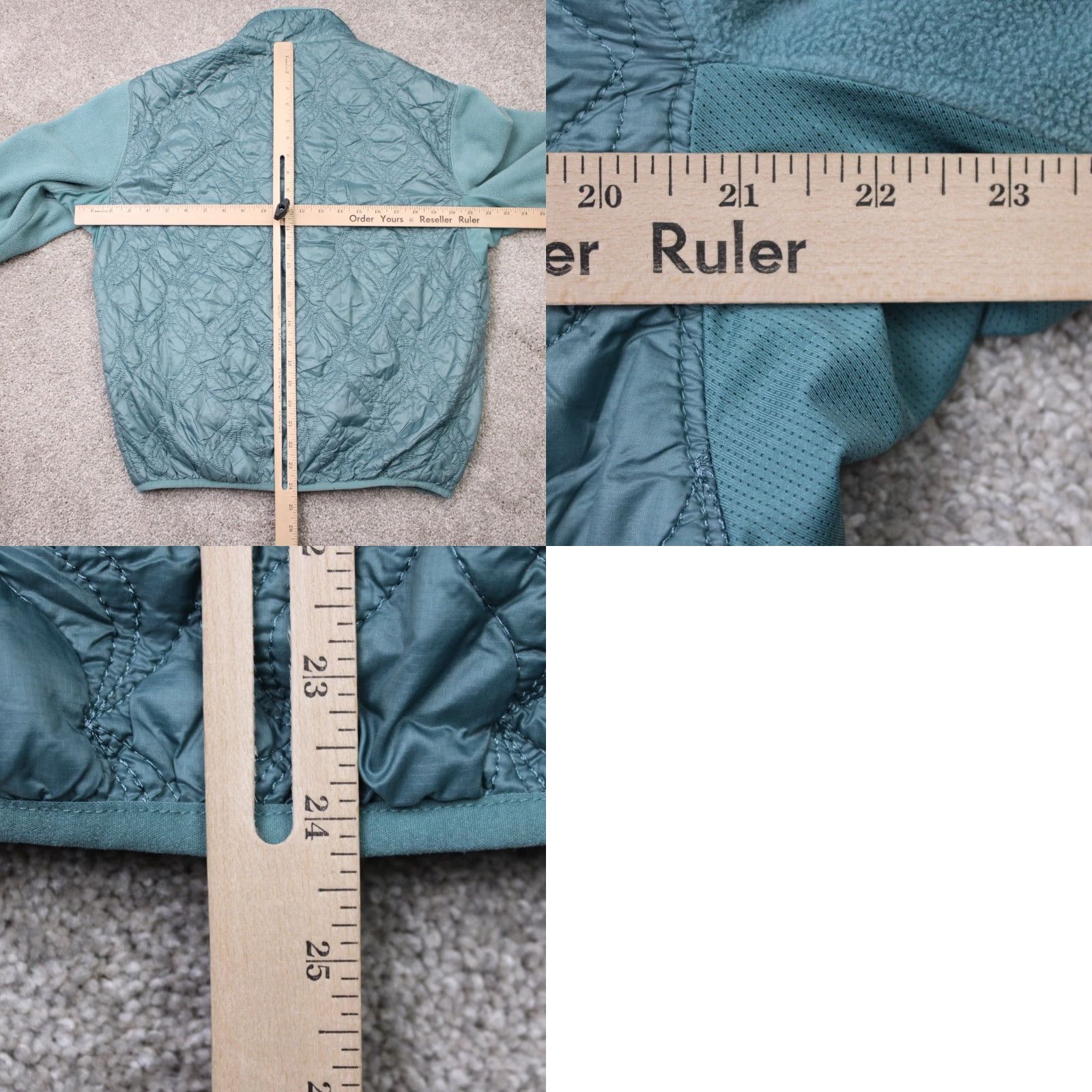 Fabletics Fabletics Jacket Mens Medium Green The Loft Quilted Water Resistant 1/4 Zip Coat Shirt? Size US M / EU 48-50 / 2 - 9 Thumbnail