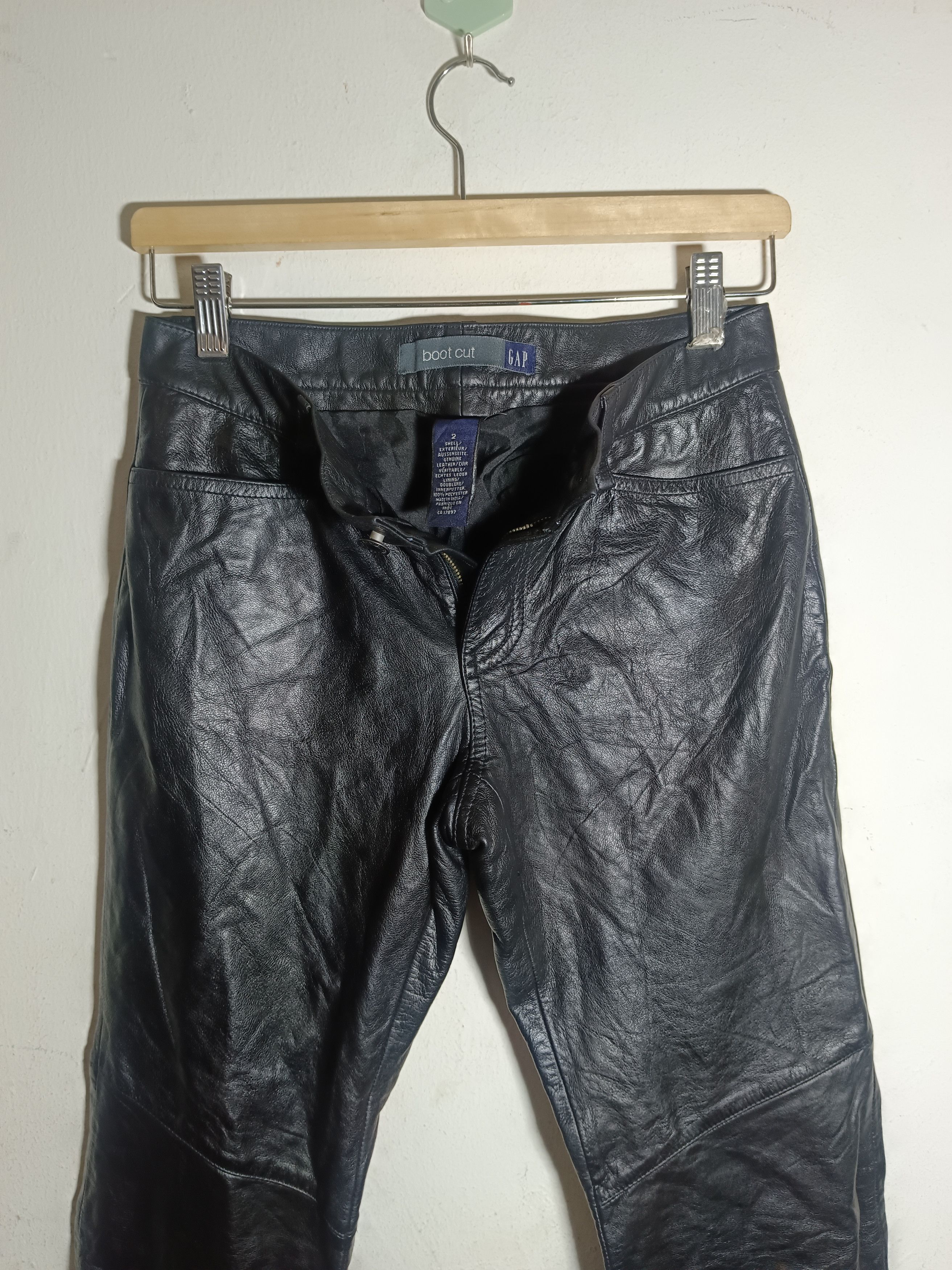 14th Addiction × Chrome Hearts × Le Grande Bleu (L.G.B.) Final Offer Real Leather Pant Vintage Rock Punk Hype Y2k Size US 27 - 4 Thumbnail