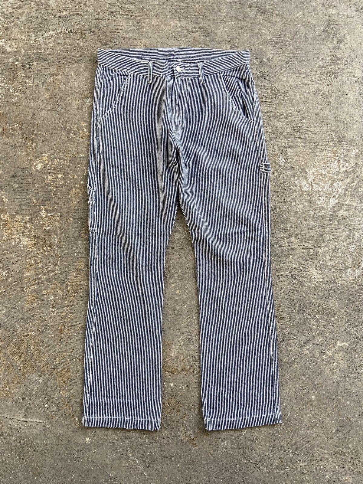 Carhartt 2000s Carhartt Style - Hickory Stripe Carpenter Pants Size US 33 - 1 Thumbnail
