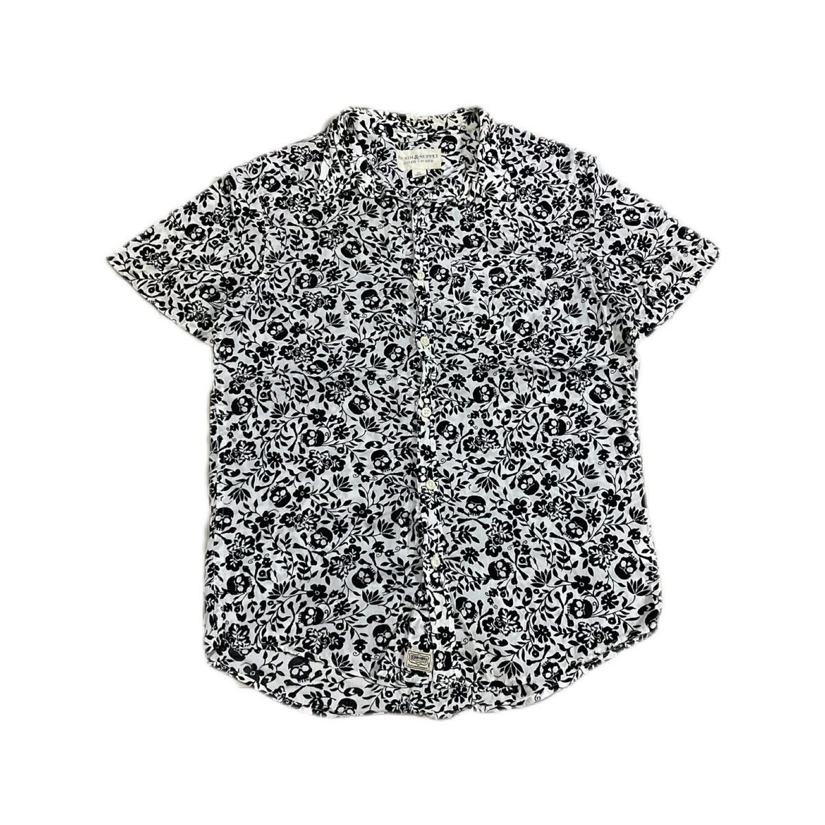 Denim & Supply Ralph Lauren × Hysteric Glamour × Japanese Brand 🔥Sick Y2K Denim Supply Ralph Lauren Floral Skull Shirt Size US M / EU 48-50 / 2 - 2 Thumbnail