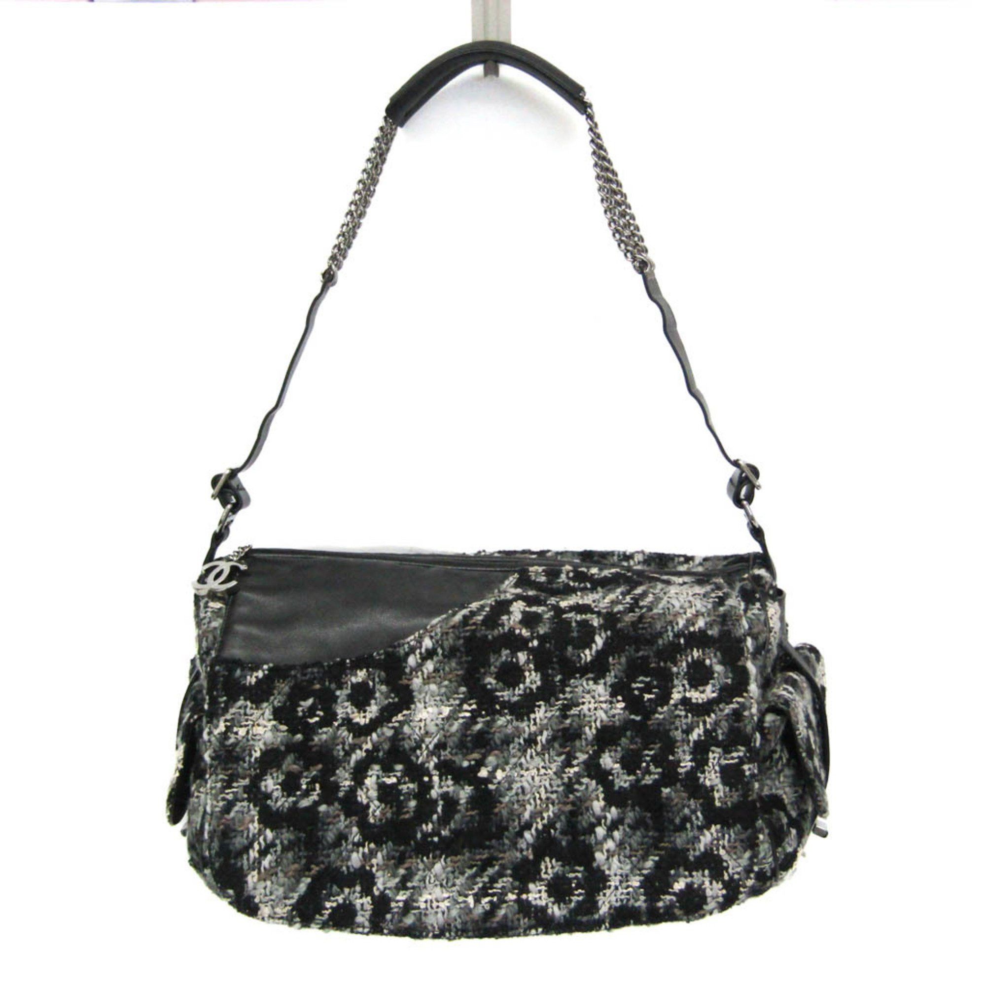 Chanel 2,55 Black Tweed Shopper Bag (Pre-Owned) Size ONE SIZE - 1 Thumbnail