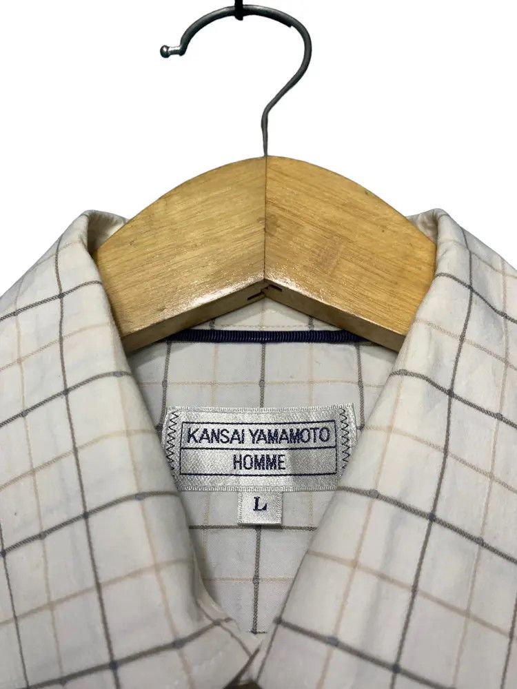 Japanese Brand Kansai yamamoto homme plaid button down shirt Size US L / EU 52-54 / 3 - 7 Thumbnail
