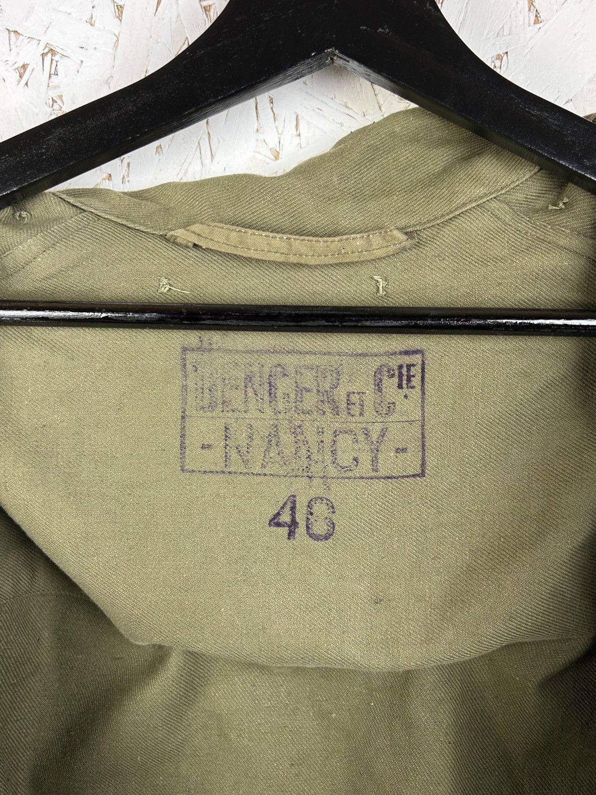 50s Vintage French Army M47 Field Jacket Size 46
