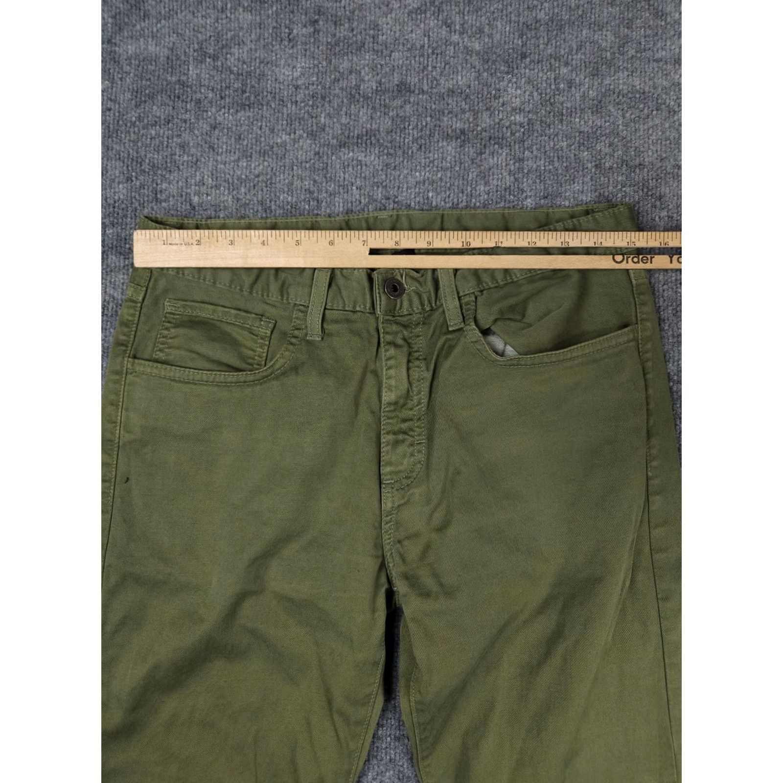 Flint And Tinder Flint And Tinder Pants Mens 30x31 Green Slim Fit 5 Pocket 365 Pant Jeans Straight Leg 30 31 Regular Mens Size US 30 / EU 46 - 6 Thumbnail