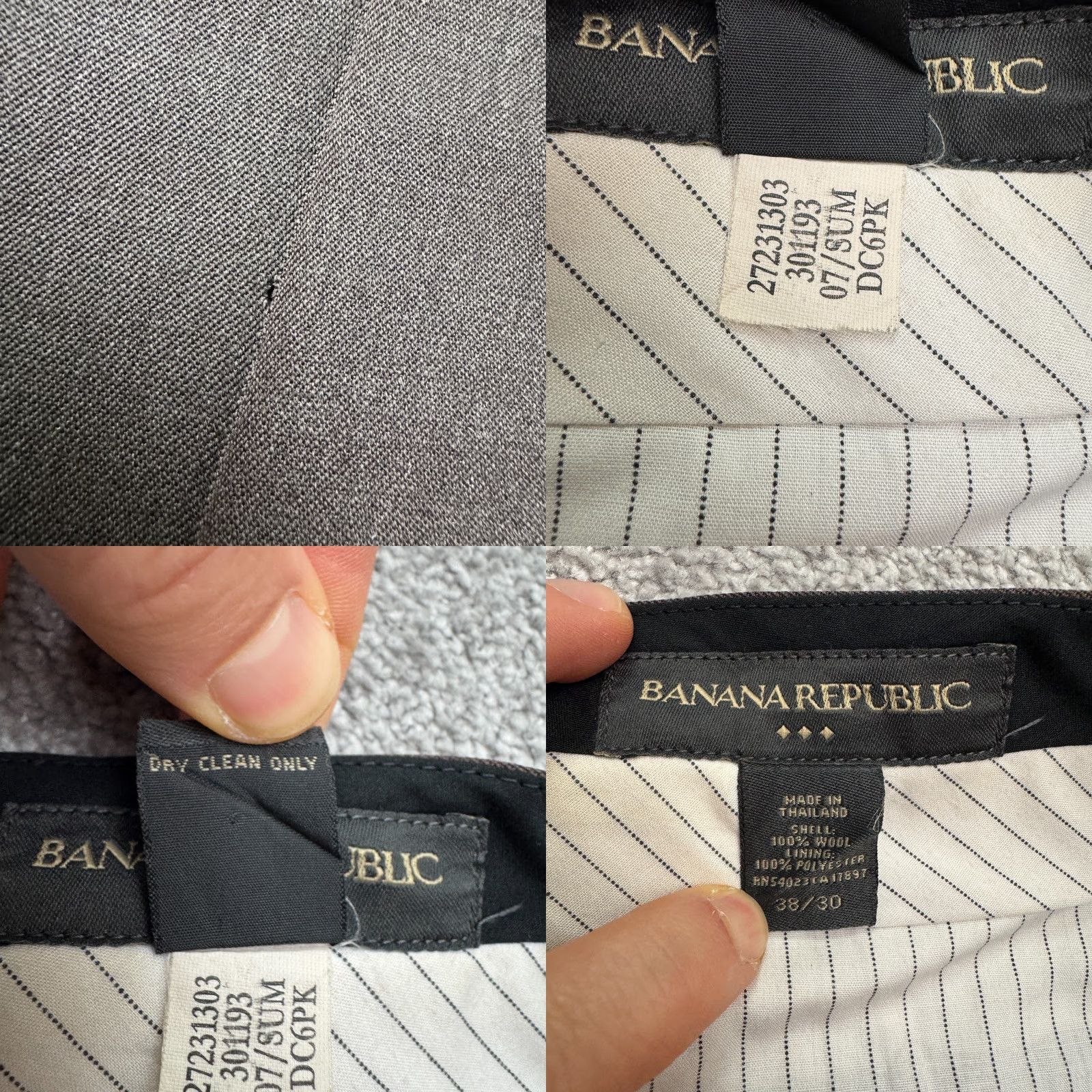 Banana Republic VINTAGE Banana Republic Wool Dres Pants Mens 38x30 Dark Brown Straight Leg Classic Work Size US 40 / EU 56 - 8 Thumbnail