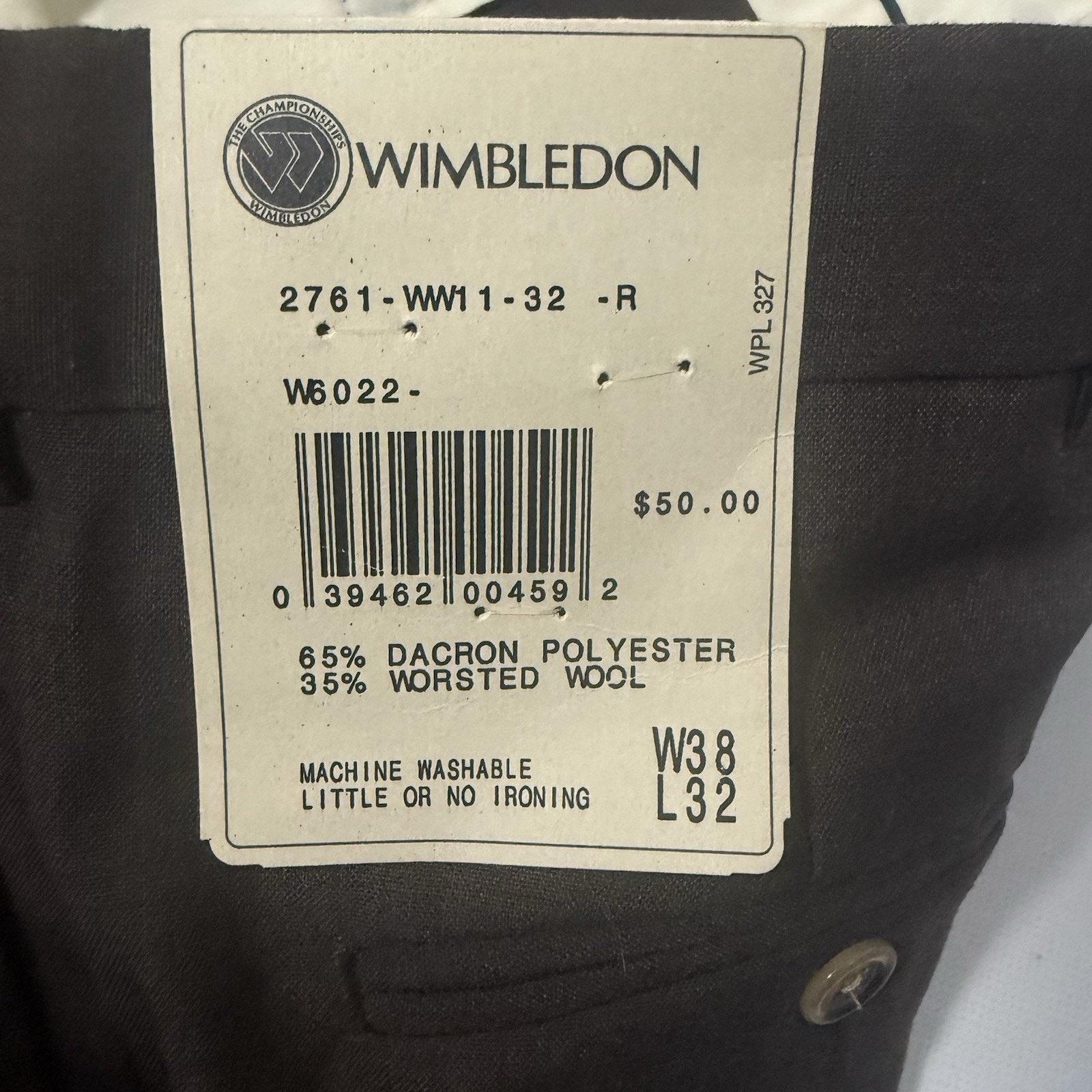 Other Wimbledon Worsted Wool Trousers Brown Career Office Preppy Size US 38 / EU 54 - 3 Thumbnail