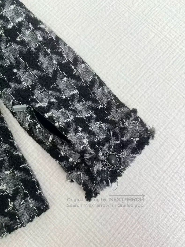 Chanel Chanel Plaid tweed coat Size XXS / US 00 / IT 34 - 4 Thumbnail