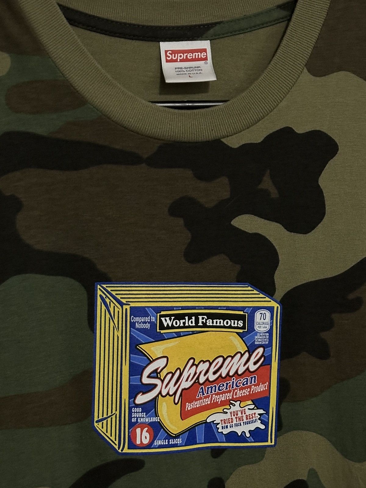 Supreme Supreme Cheese Tee Size US L / EU 52-54 / 3 - 2 Thumbnail