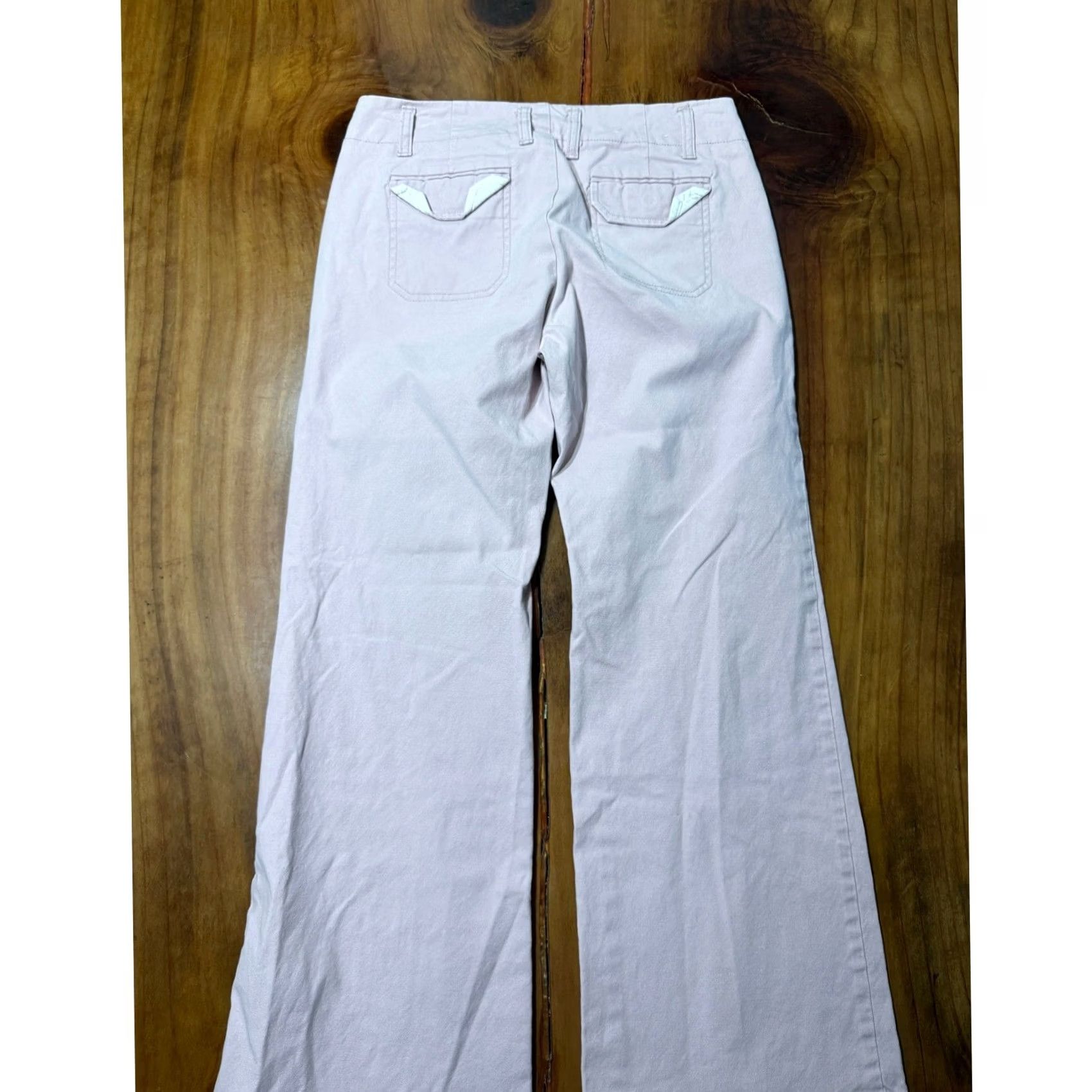 Gap VINTAGE Gap Women's Pants 64 Chino Baggy Stretch Cotton Wide leg Low A3-8 Pink 1990s Womens Casual 30x30 Inseam 30" Size 28" / US 6 / IT 42 - 7 Thumbnail