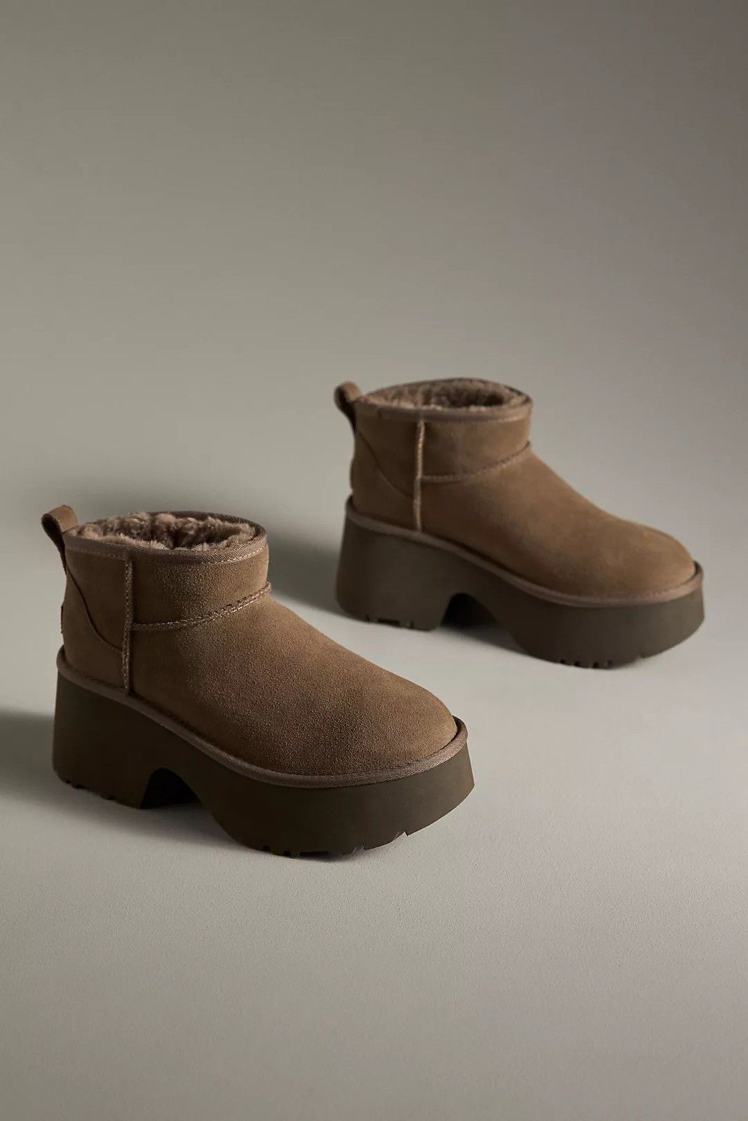 Ugg UGG® Classic Ultra Mini New Heights Boots color HICKORY Size US 10 / IT 40 - 1 Thumbnail