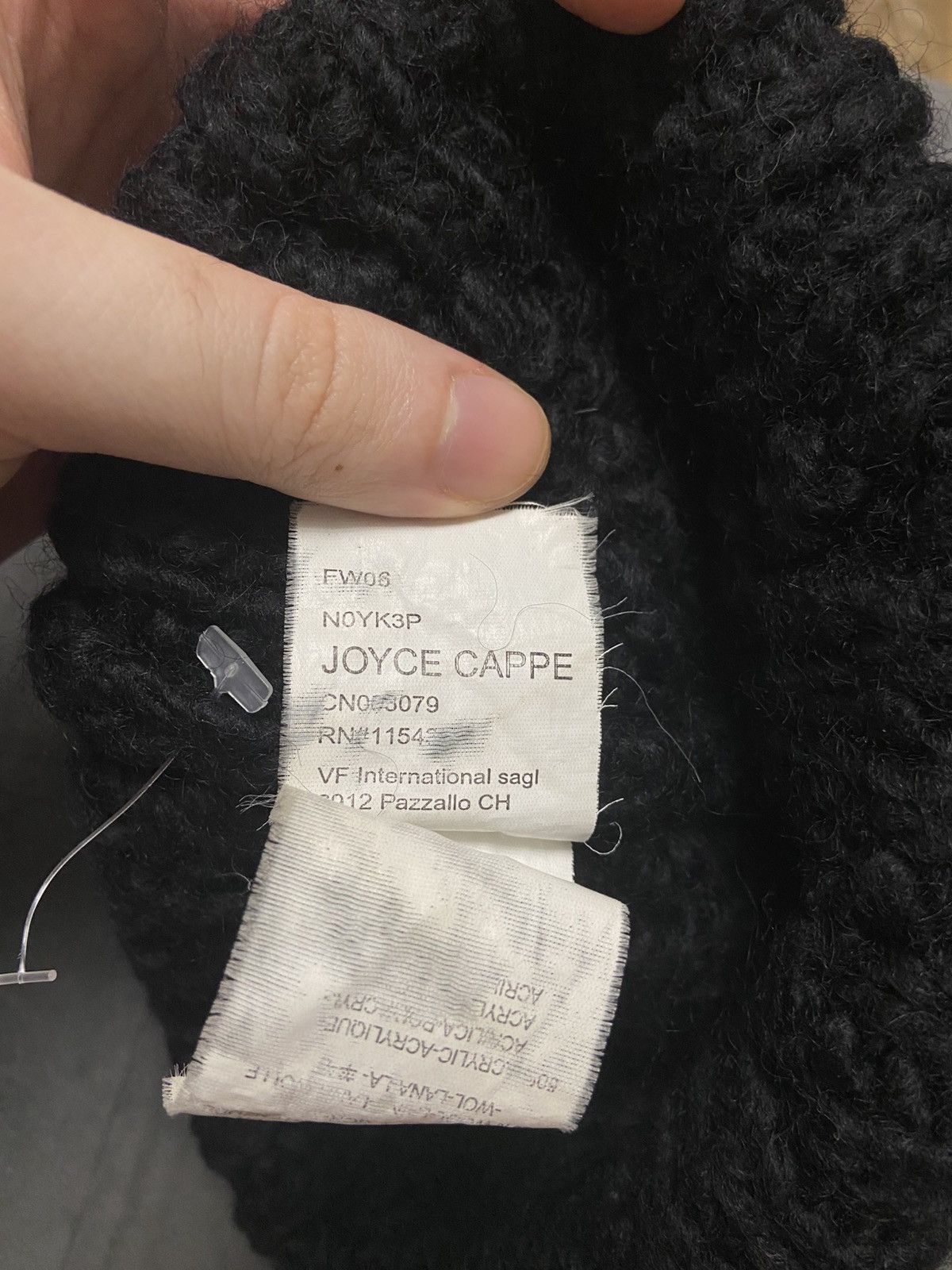 Napapijri Napapijri Semiury Beanie Hat Black Cable Knit Wool Blend Size ONE SIZE - 8 Thumbnail