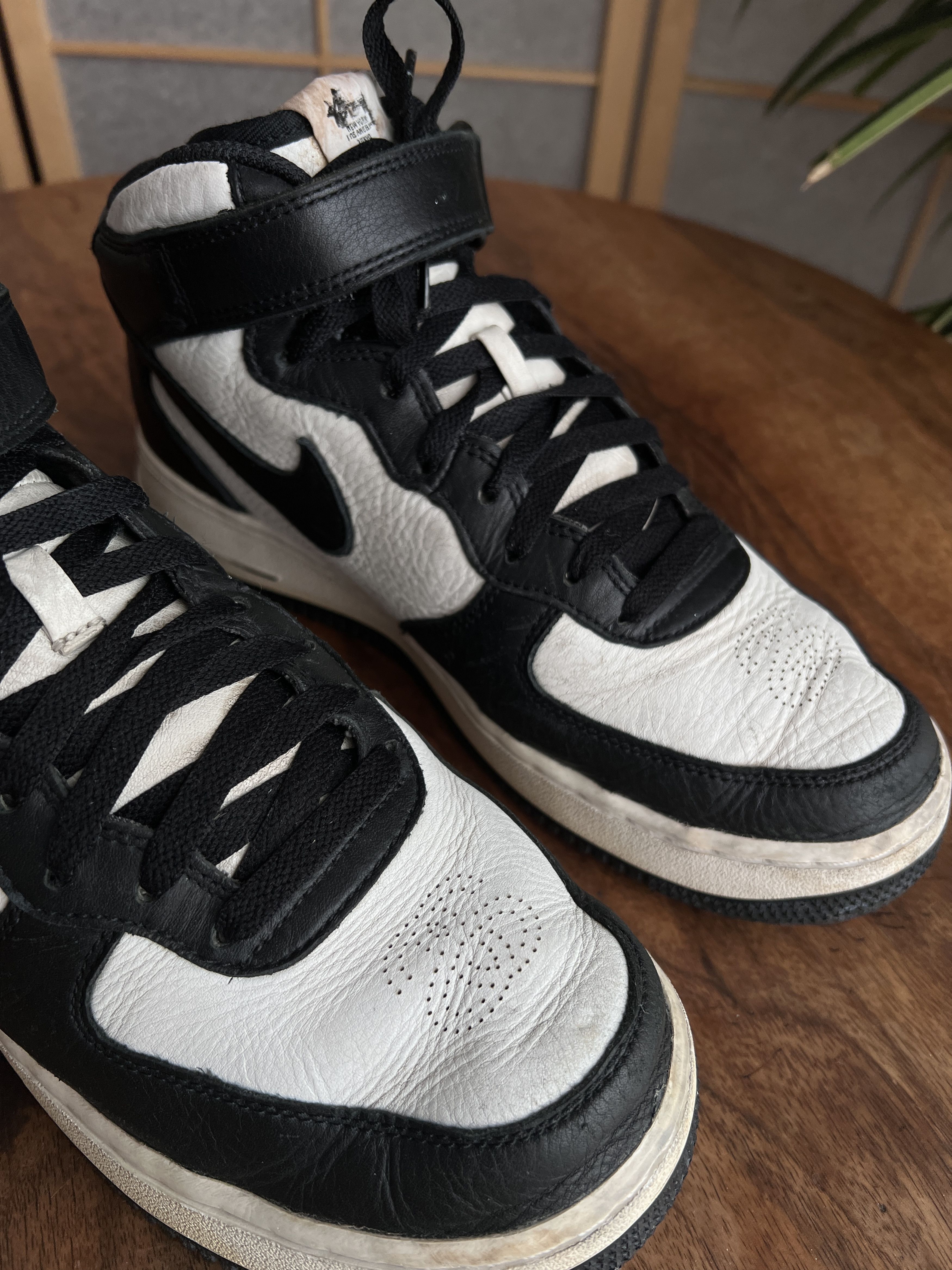 Stussy x Nike Air Force 1 Mid sneakers y2k shoes rap hip hop