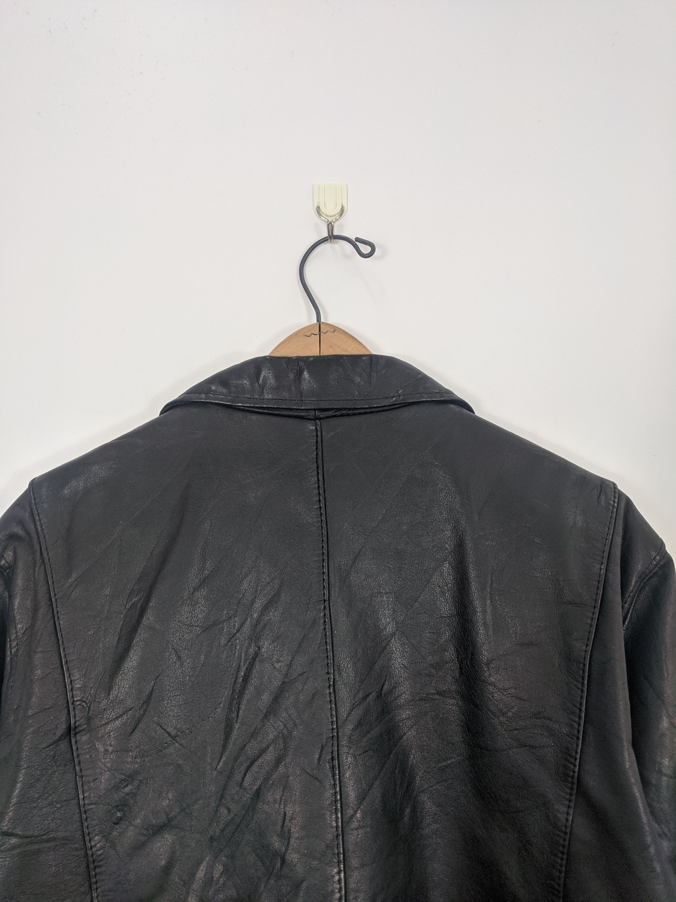 Vintage Vintage 80s Japanese Leather Jacket Zipper J0343 Size US M / EU 48-50 / 2 - 4 Thumbnail