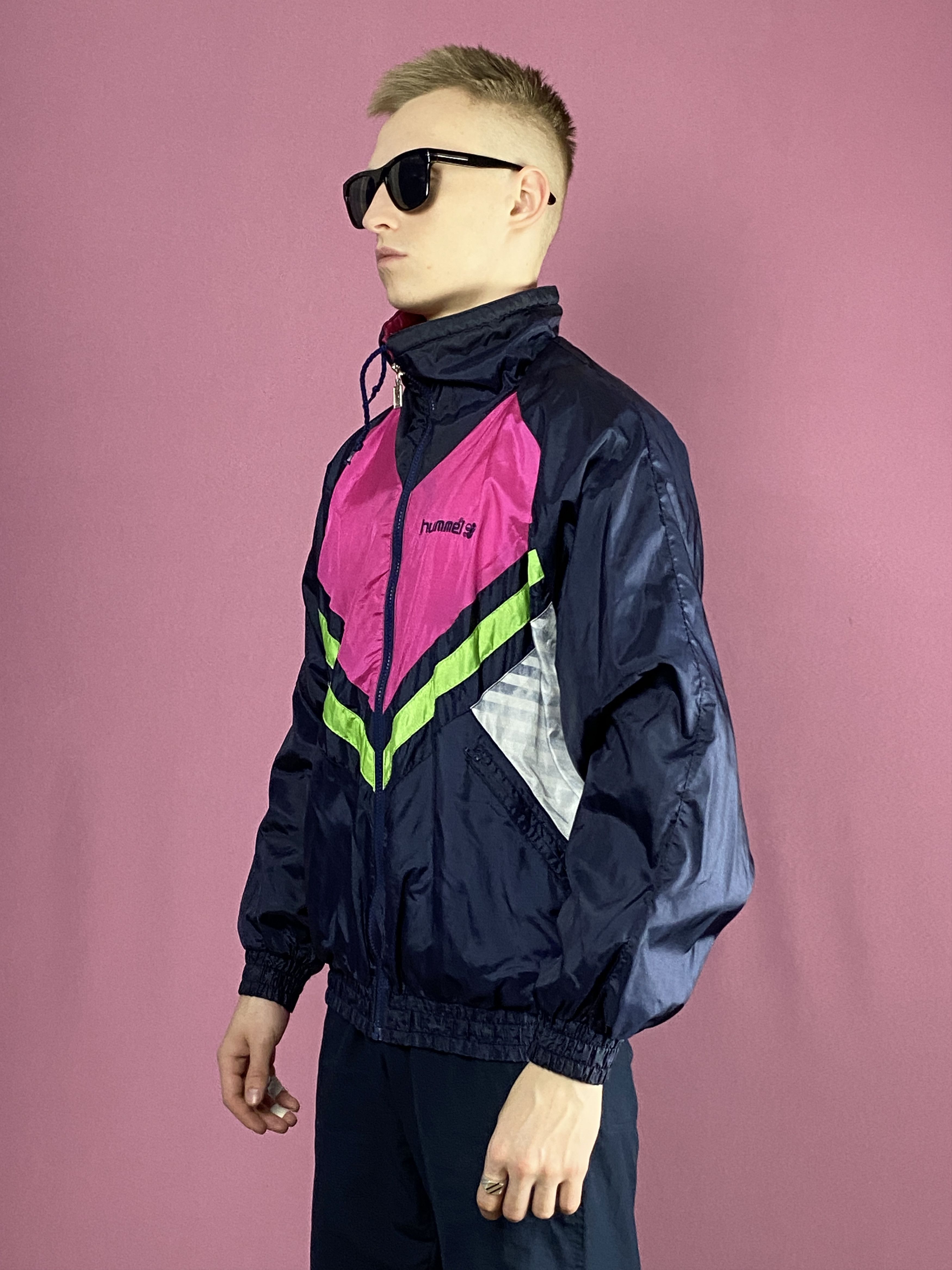 Hummel × Vintage 90s Hummel Vintage Men's Windbreaker Jacket - M Size US M / EU 48-50 / 2 - 2 Thumbnail