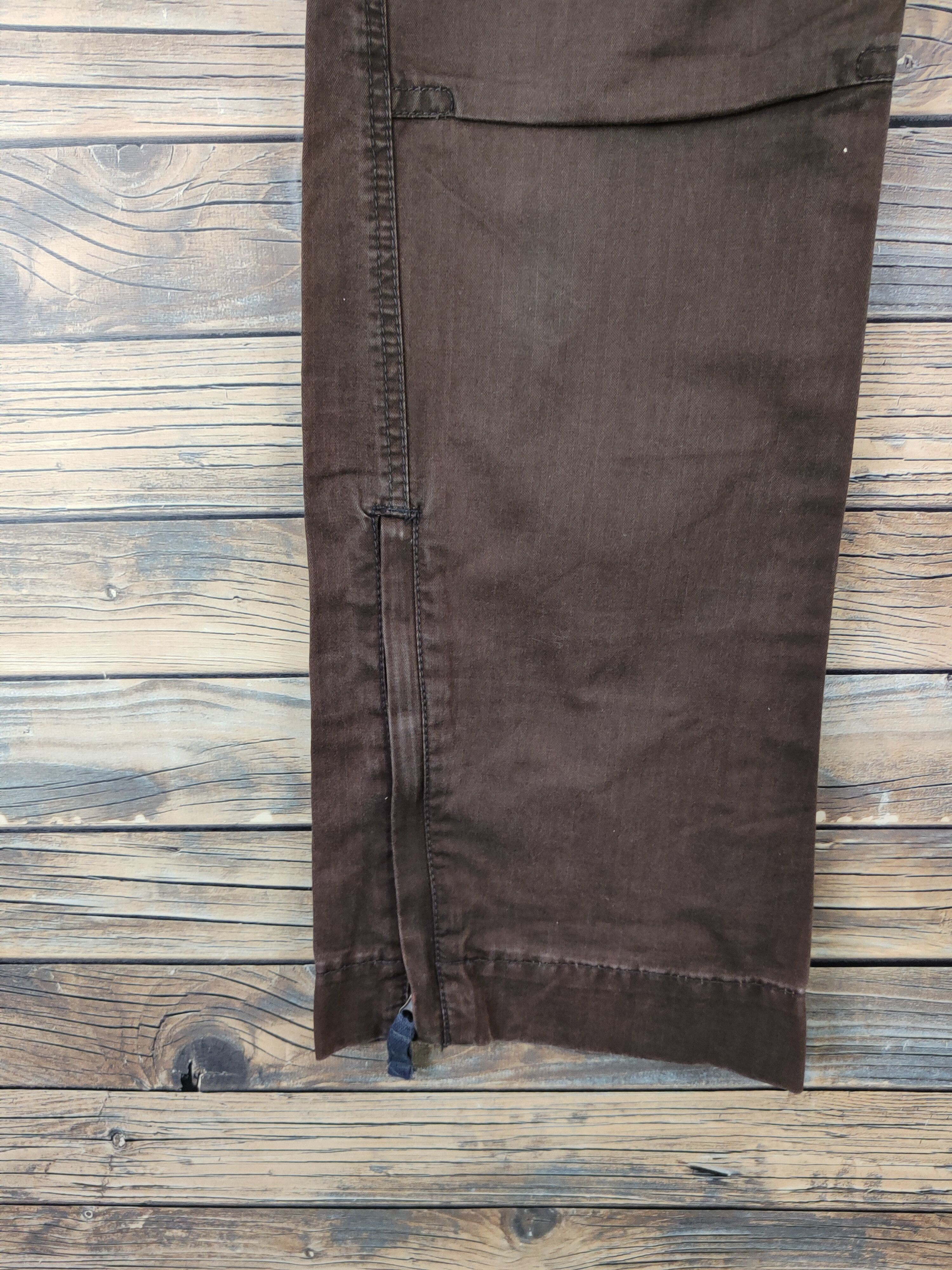 Japanese Brand L-07B52X Japan Dark Brown Multipocket Cargo Pants #W1011 Size US 31 - 4 Thumbnail