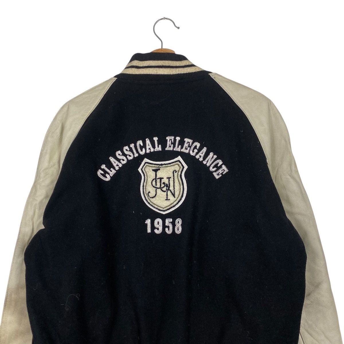 Japanese Brand J-1 varsity jacket leather sleeve Size US M / EU 48-50 / 2 - 8 Thumbnail