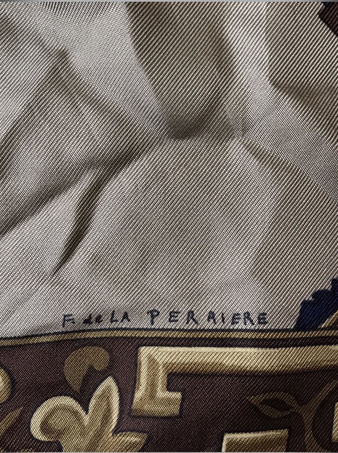 Hermes Hermes Ship Design by F. de La Pierrere Silk Scarf Size ONE SIZE - 7 Thumbnail