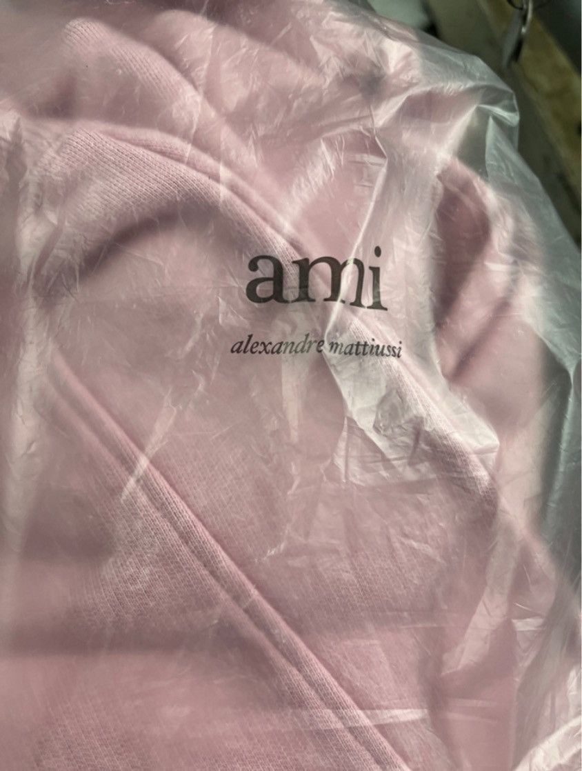 AMI Ami Paris Pink De Coeur Zip Sweatshirt XXS NWT Size XXS / US 00 / IT 34 - 14 Thumbnail