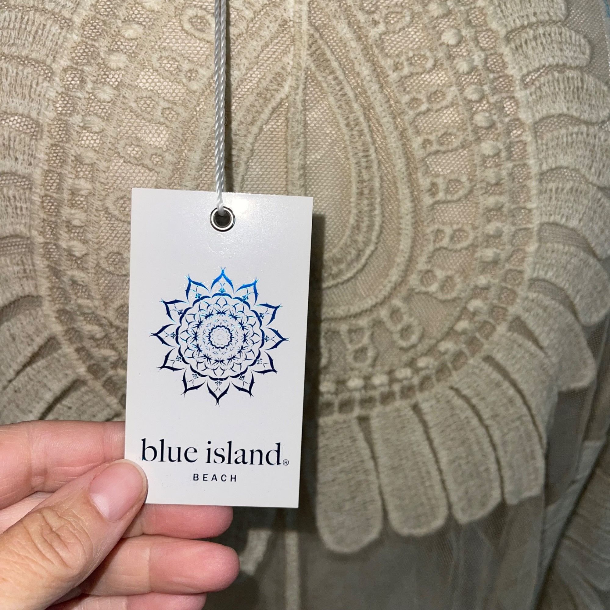 Other Blue Island Womens Cover Up Size Large Beige Swim Size ONE SIZE - 7 Thumbnail