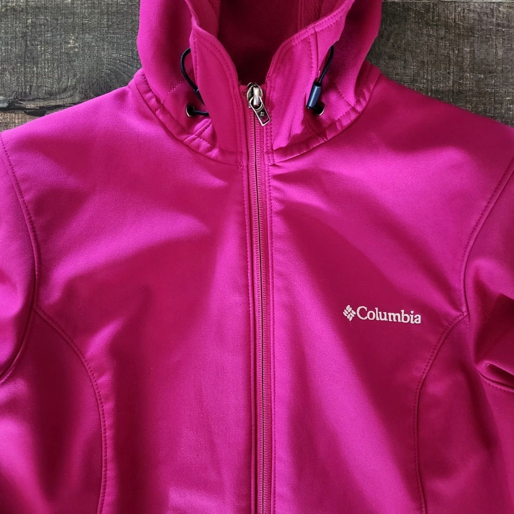 Pinko Columbia Women’s Jacket Softshell Full Zip Pink Water Resistant Wind-Resistant Zipper Pockets Lightweight Lined Casual Outdoor Size S / US 4 / IT 40 - 3 Thumbnail