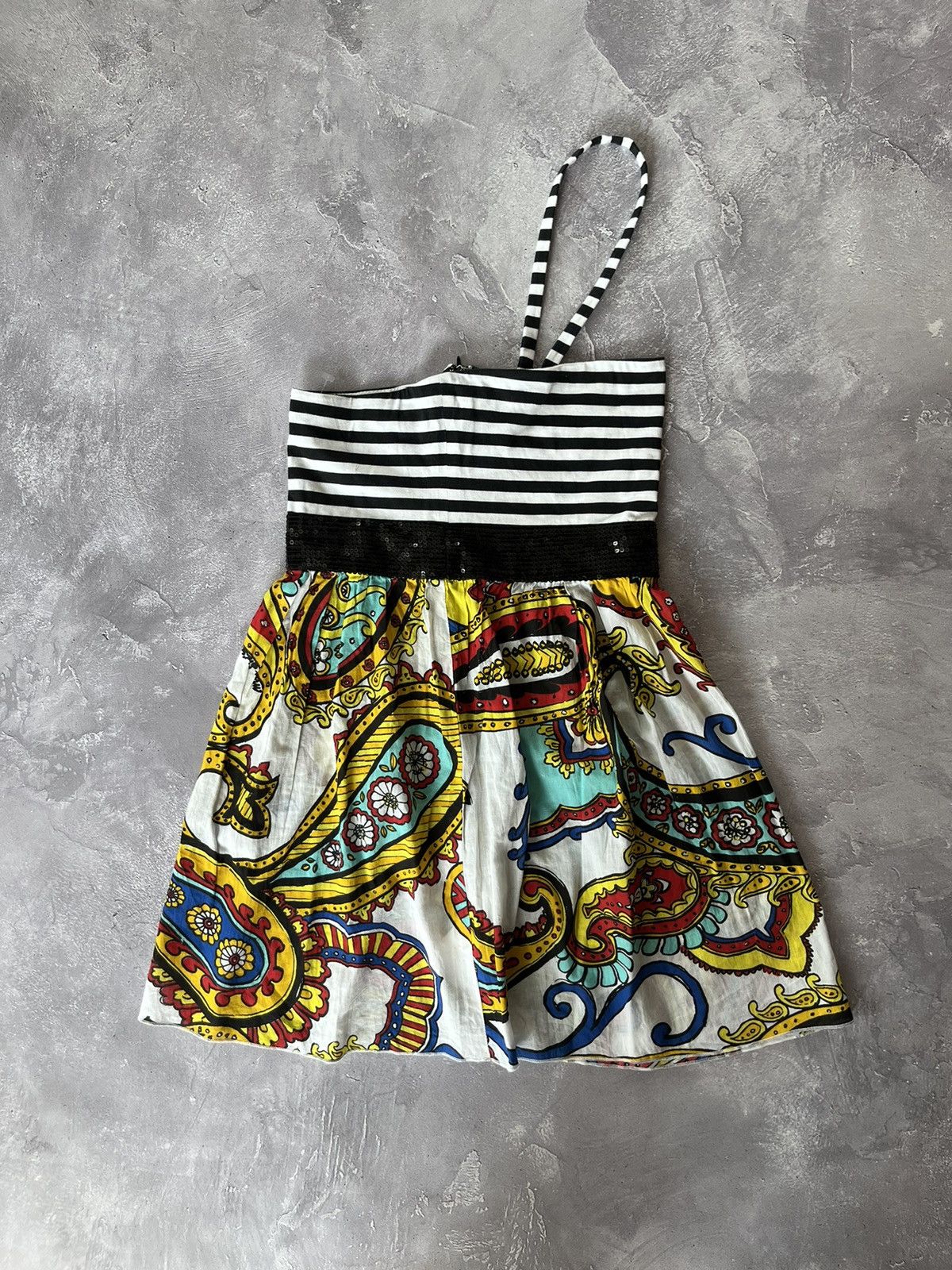 Miss Sixty Miss Sixty Sundress Multicolor Paisley Striped sz XS Size XS / US 0-2 / IT 36-38 - 1 Thumbnail