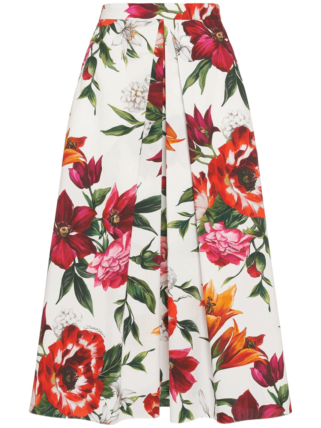DOLCE&GABBANA $1345 White Cotton Skirt New & Authentic