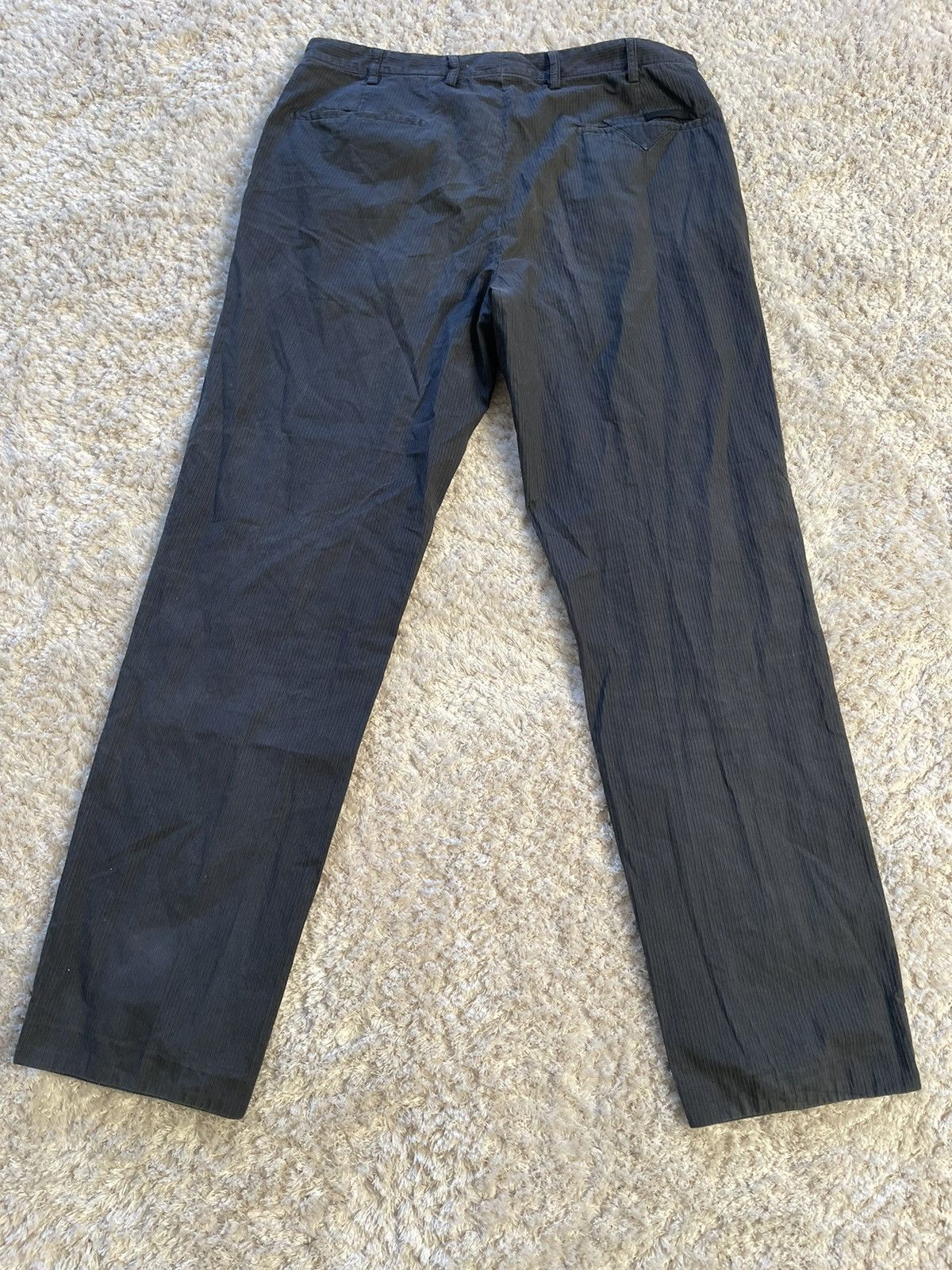 Prada × Vintage 💎 Prada Striped Elegant Suit Pants Vintage Size US 33 - 3 Thumbnail