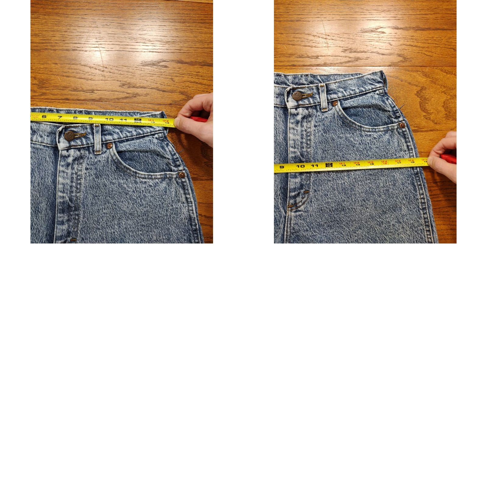Lee VINTAGE Lee Acid Wash Mom Jeans Womens 27 X 27 Inseam High Waist Made in USA Jeans Blue 80s 90s USA Size 27" / US 4 / IT 40 - 9 Thumbnail
