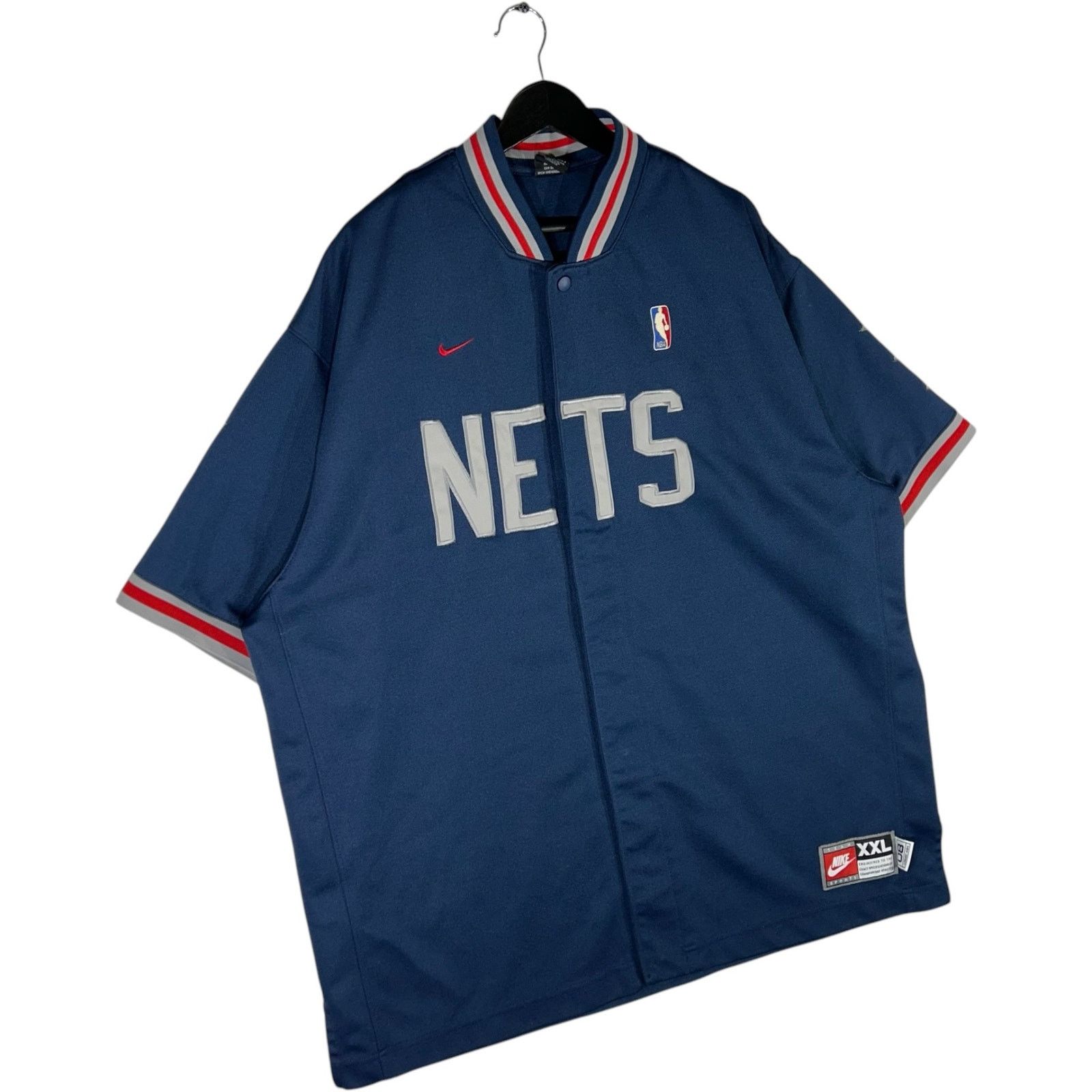 Nike Nike Team New Jersey Nets NBA Warm Up Jersey Size US XXL / EU 58 / 5 - 4 Thumbnail