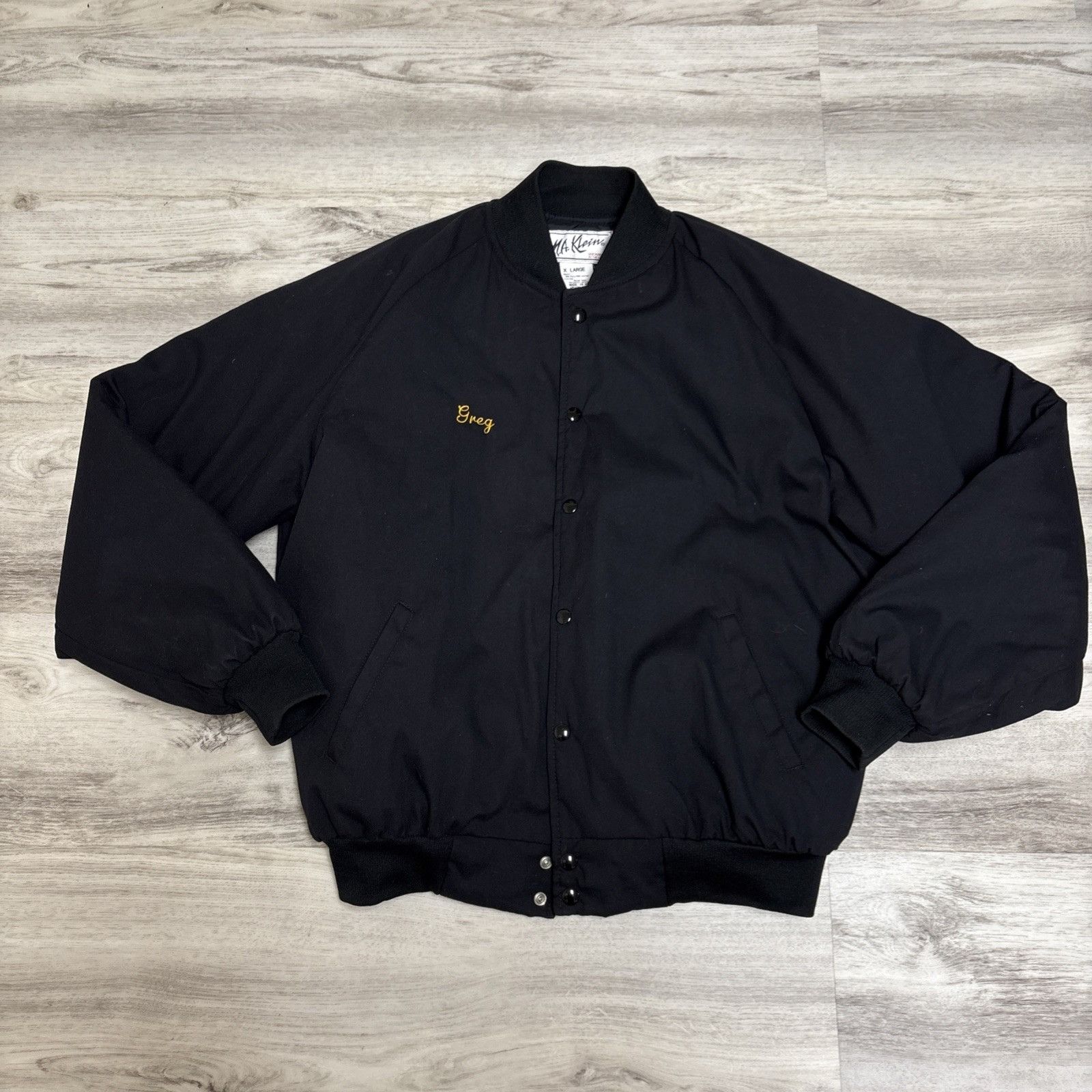 Other Vtg Fishing Club Bomber Jacket Mens XL Black Embroidered Can Size US XL / EU 56 / 4 - 6 Thumbnail