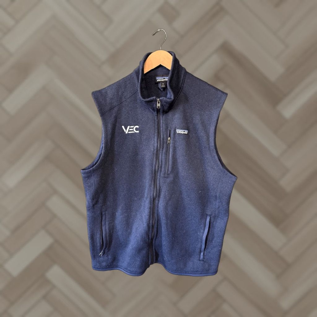 Patagonia Patagonia Vest Blue Knit Full Zip V Neck XL Mens Sleeveless Size XL Size US XL / EU 56 / 4 - 1 Thumbnail