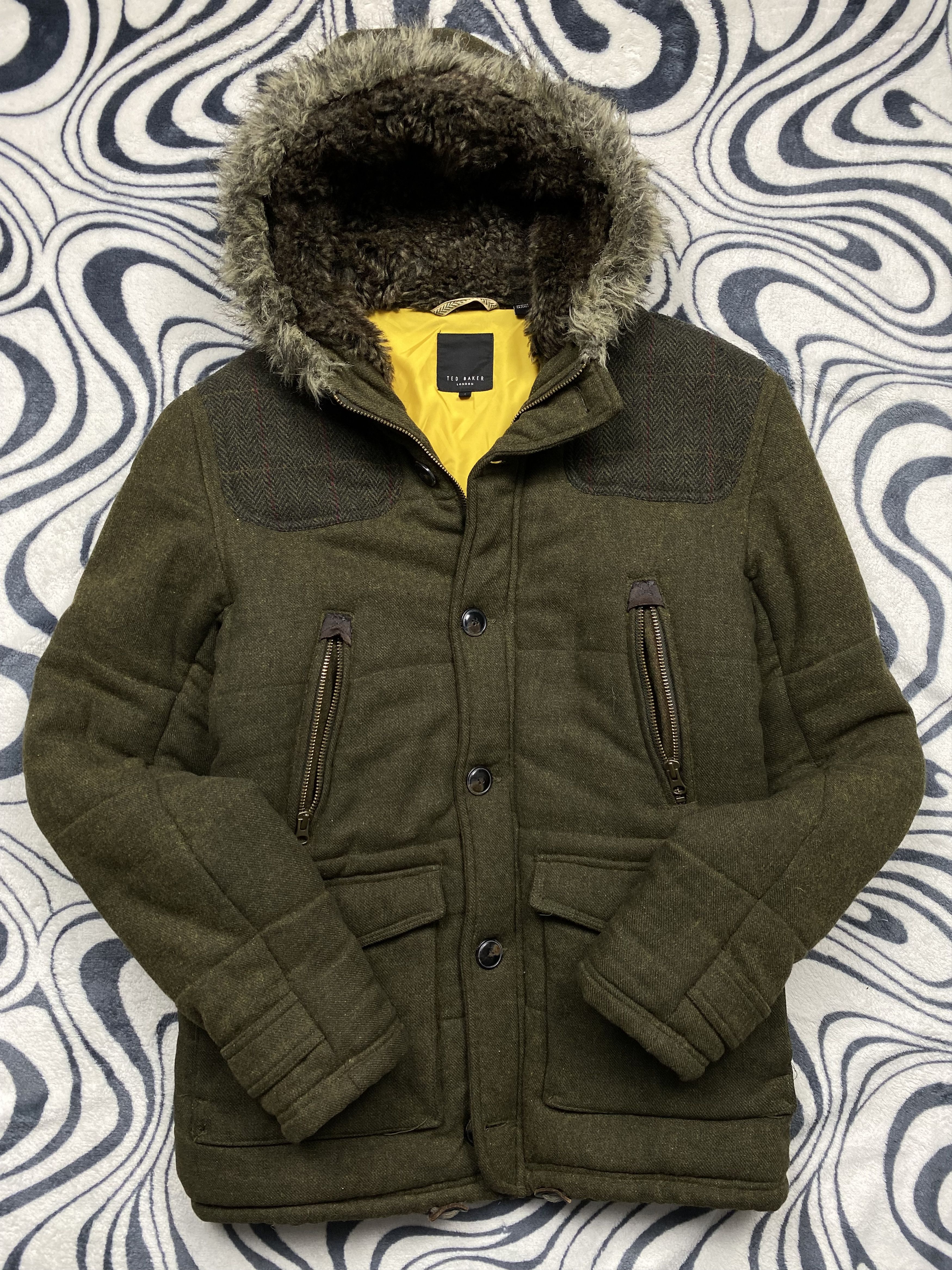 Ted Baker Ted Baker Vintage Tweed Winter Parka Jacket Size US M / EU 48-50 / 2 - 1 Thumbnail