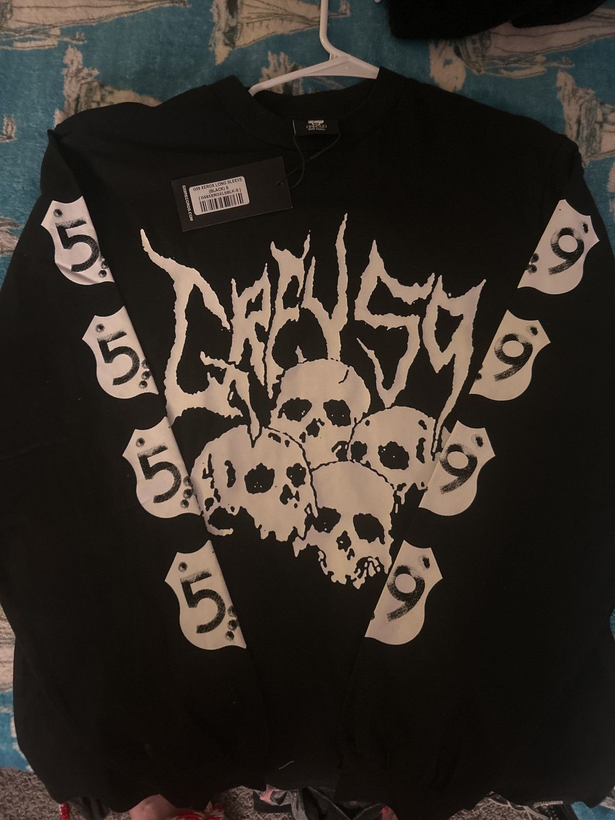 G59 Records SMALL G59 Black Xerox long sleeve shirt Size US S / EU 44-46 / 1 - 2 Thumbnail