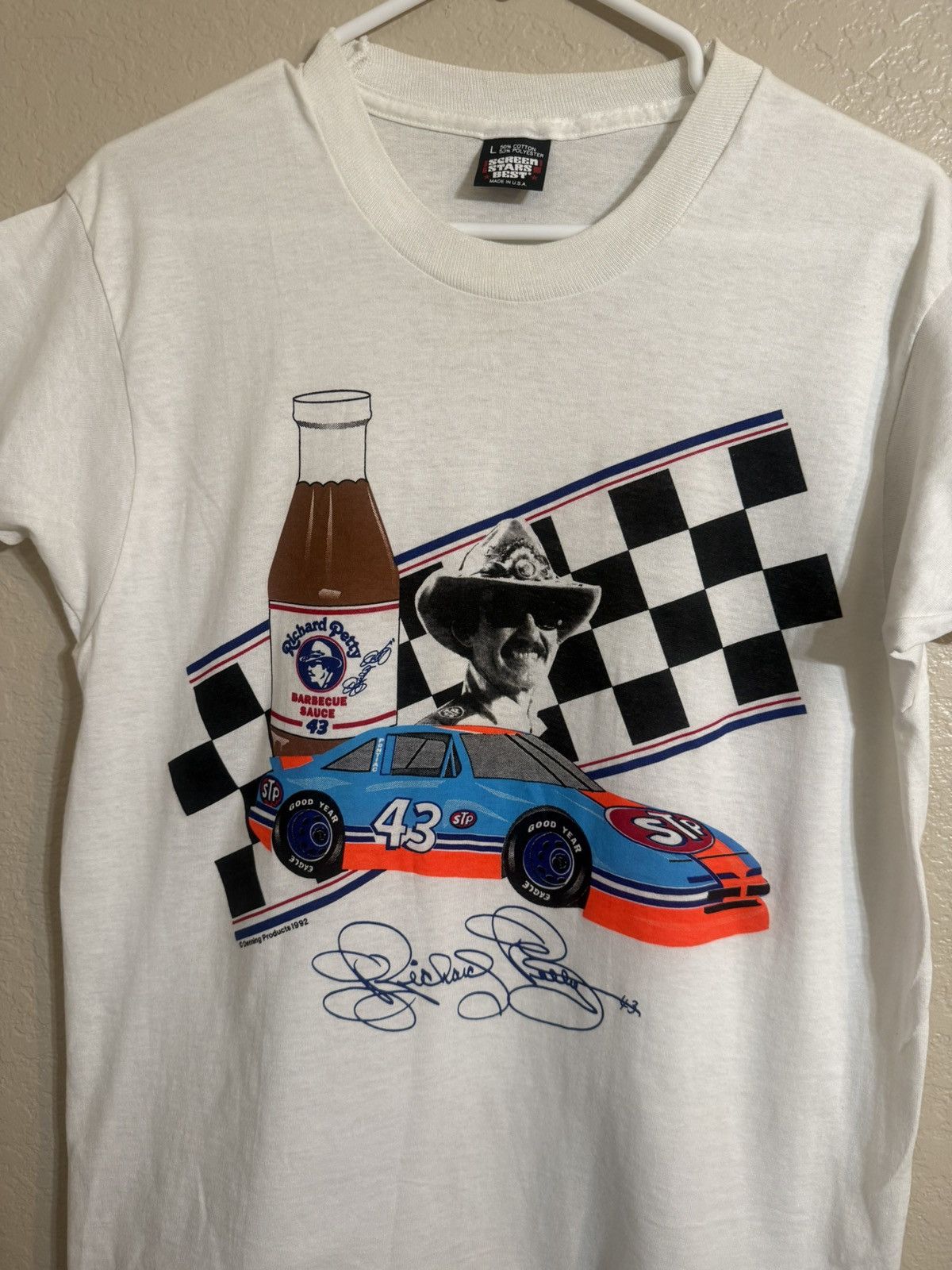 Other Vintage Richard Petty Barbecue Sauce T-Shirt L 90’s Size US L / EU 52-54 / 3 - 1 Thumbnail