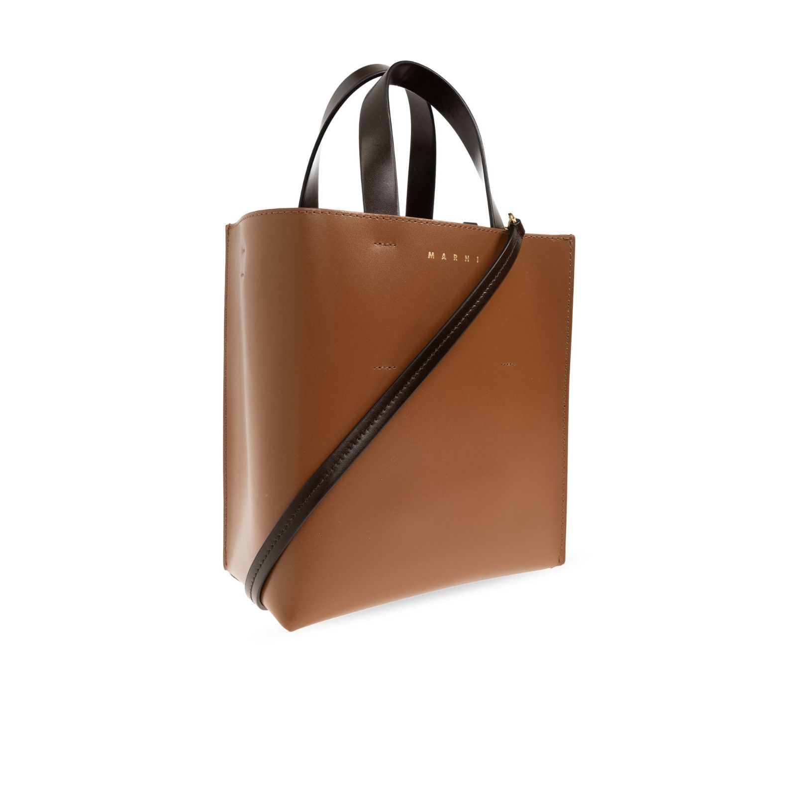 Marni MARNI Museo Mini Brown Tote Bag New & Authentic Size ONE SIZE - 3 Thumbnail