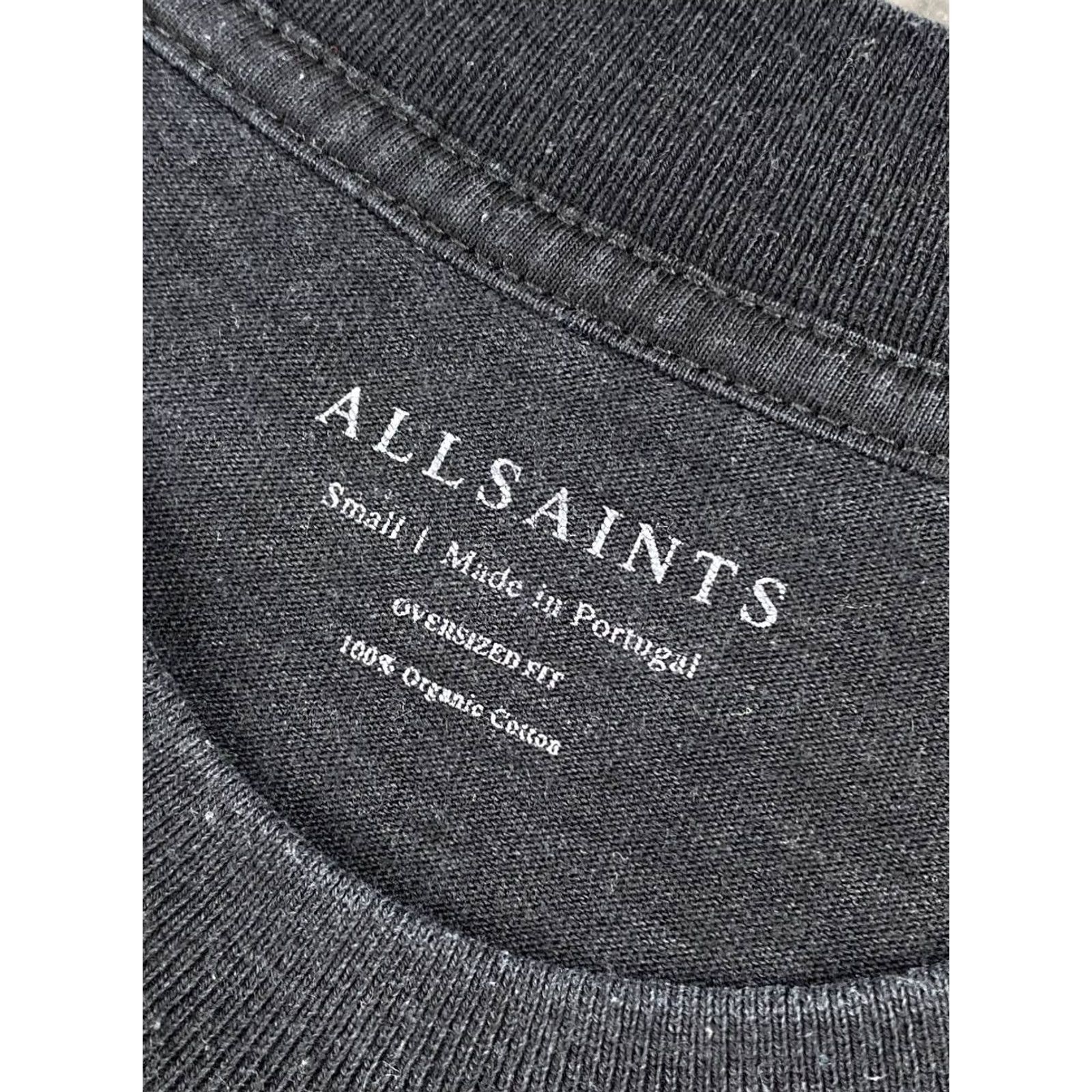 Allsaints AllSaints T Shirt Men S Black Oversized Crew Neck Big Logo SS Fit Size US S / EU 44-46 / 1 - 7 Thumbnail