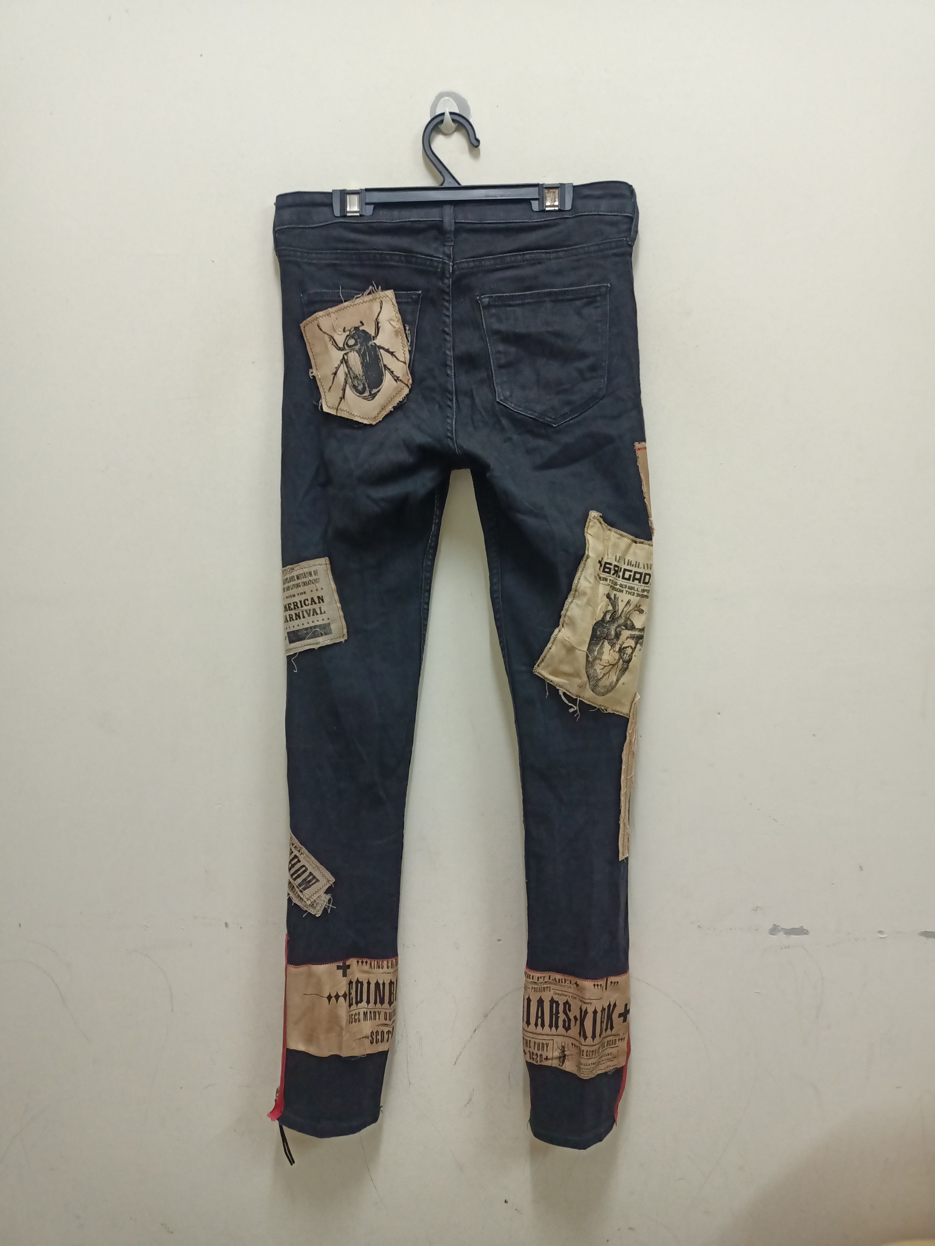 Other Rare custom korrupt label patch skinny ankle jeans Size US 30 / EU 46 - 2 Thumbnail