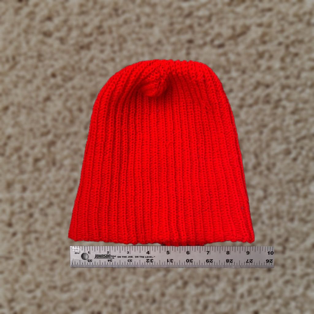 Doublet Beanie Adult One Size Red Acrylic Knit Beanie Outdoors Ski Winter Men Women Unbranded Adjustable Lightweight Hat Size ONE SIZE - 1 Thumbnail