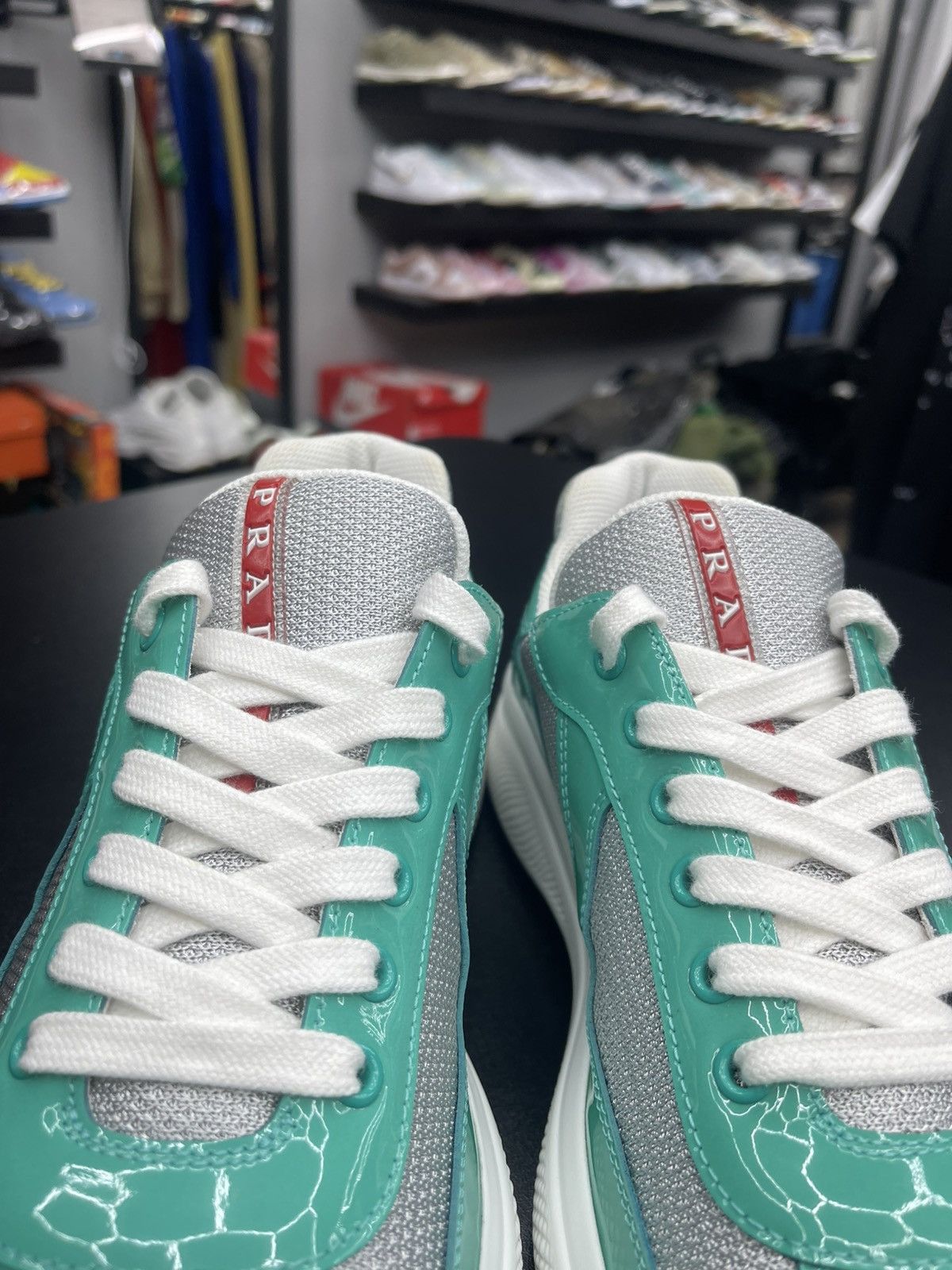 Prada Size 8/41EU - Prada Arena Low Tops Light Blue Size US 8 / EU 41 - 6 Thumbnail