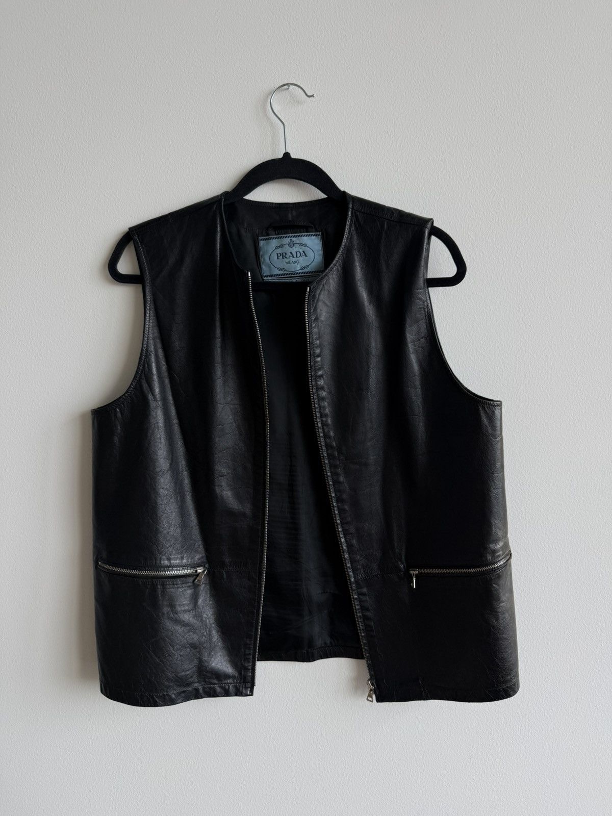Prada 2000s Leather Vest (runway) Size US M / EU 48-50 / 2 - 1 Thumbnail