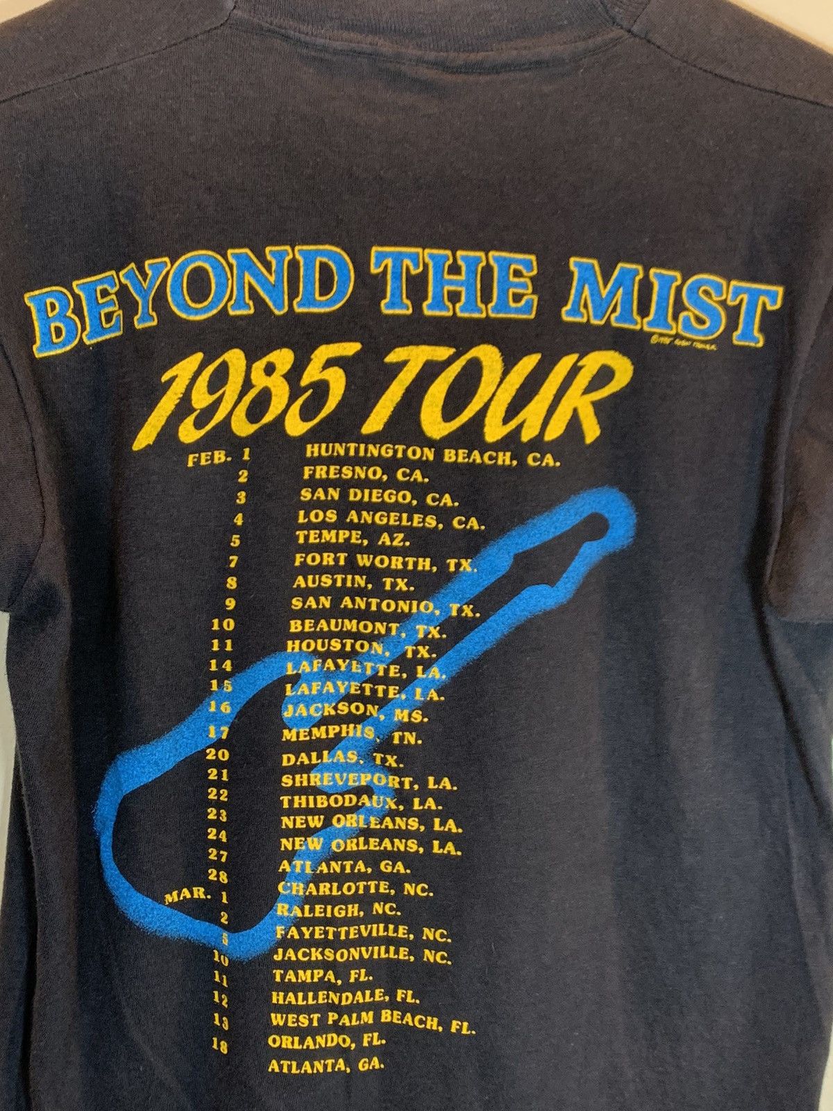 *RARE* Vintage 1985 Robin Trower Beyond The Mist Tour Shirt