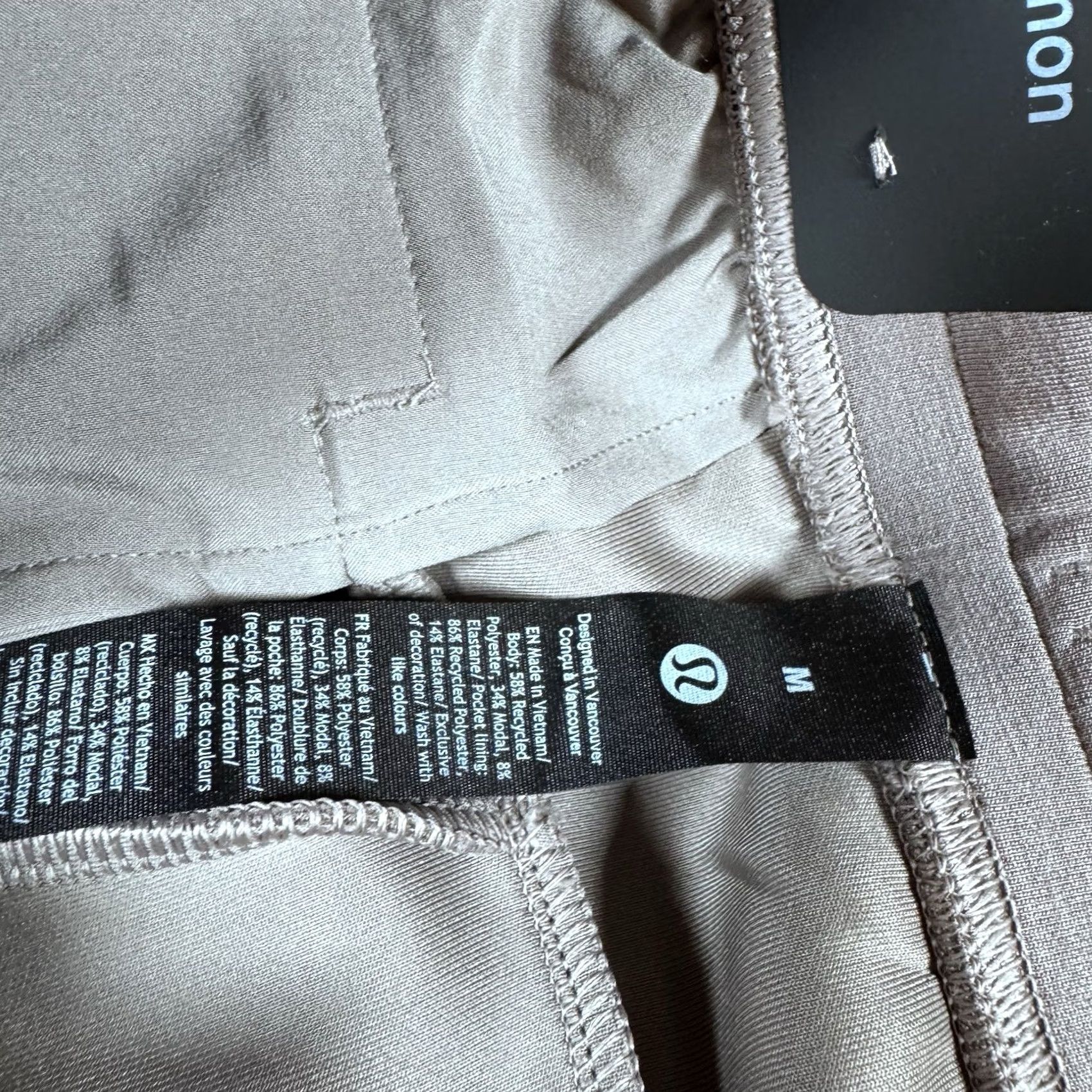 Lululemon NWT Lululemon Men’s Smooth Spacer Pants Warm Ash Gray Medium M Jogger Straight Drawstring Activewear Pants Mens Size US 31 - 3 Thumbnail