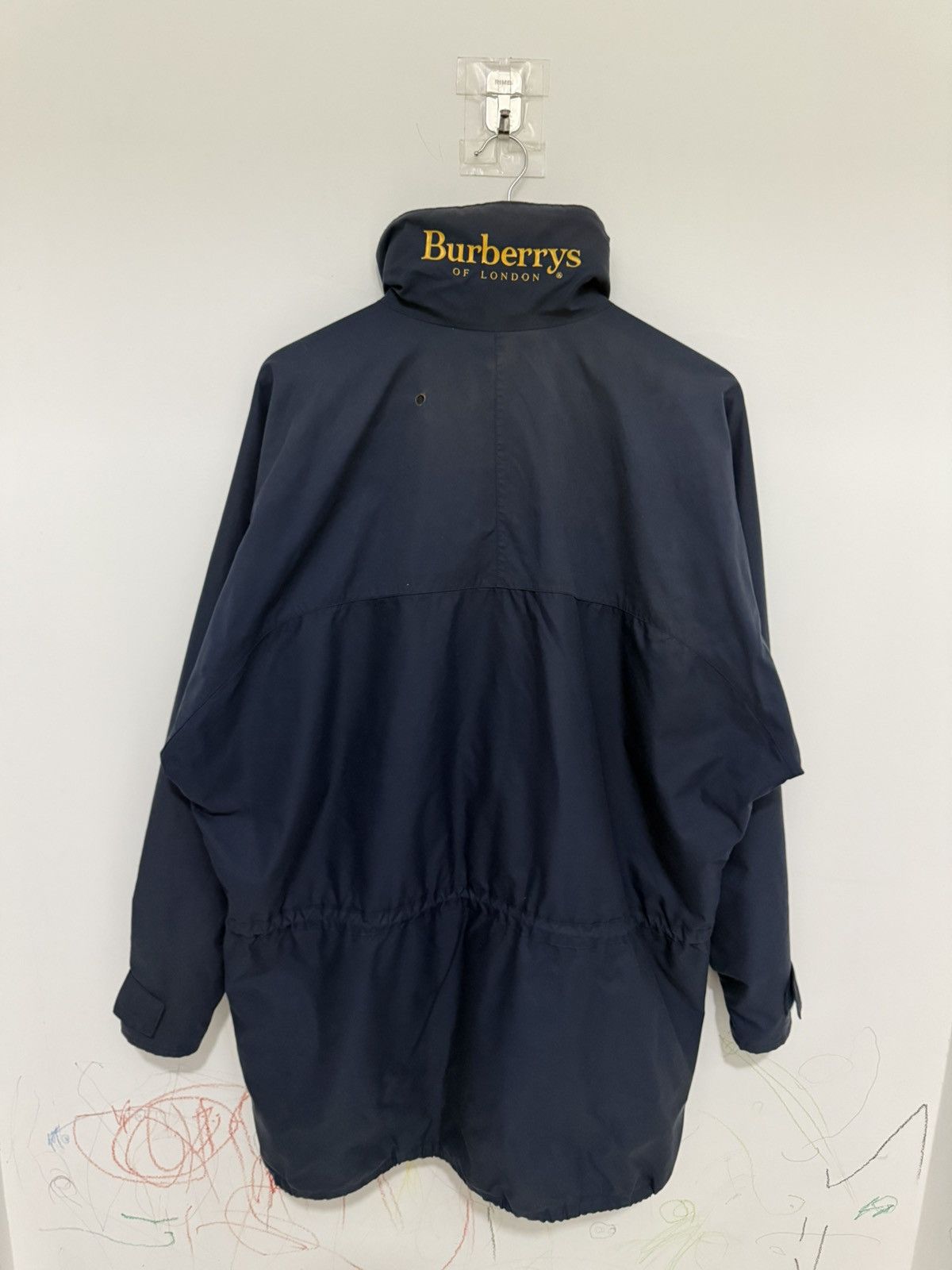 Burberry Vintage Burberry Blue Big Logo Jacket Size US XL / EU 56 / 4 - 2 Thumbnail
