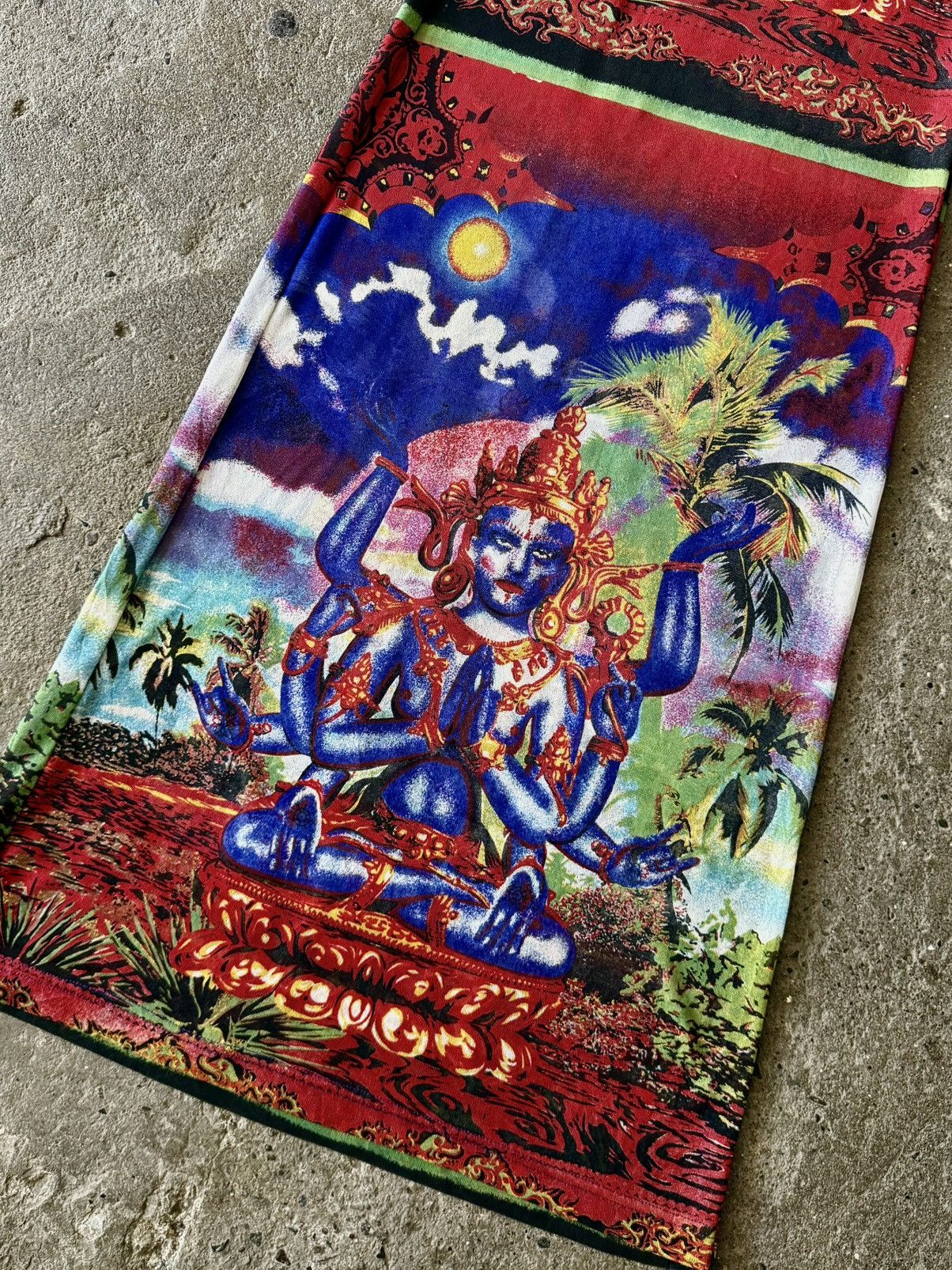 Jean Paul Gaultier Jean Paul Gaultier - SS1997 - Hindu Shiva God - Maxi Dress Size S / US 4 / IT 40 - 9 Thumbnail