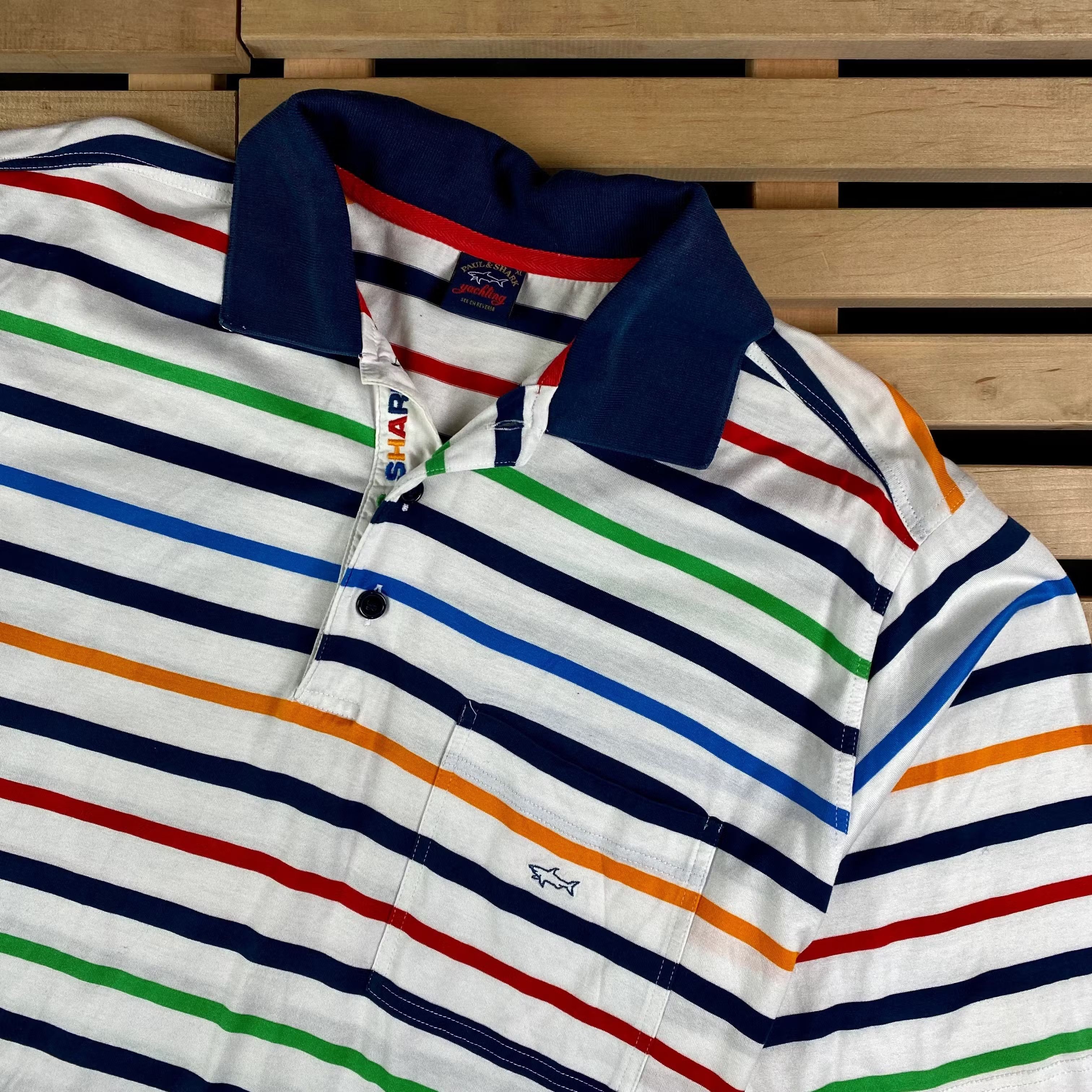 Paul & Shark × Vintage Mens Polo T Shirt Paul Shark Vintage Size XL Size US XL / EU 56 / 4 - 2 Thumbnail