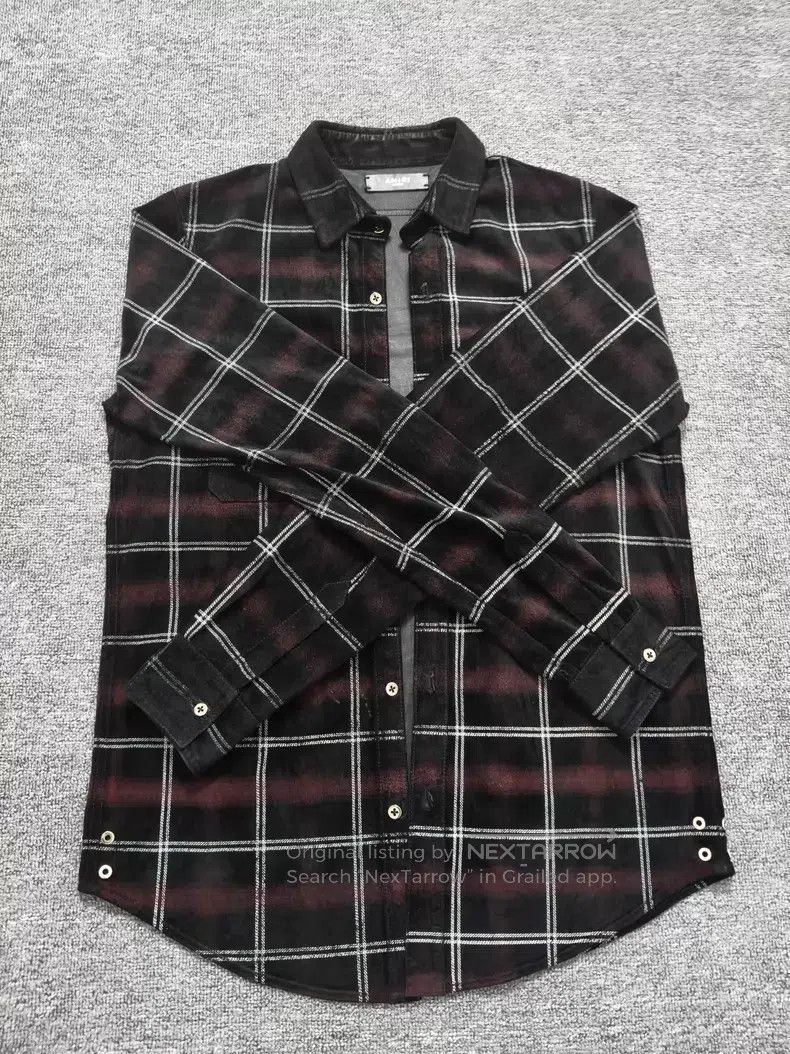 Amiri Amiri Original leather plaid shirt Size US M / EU 48-50 / 2 - 1 Thumbnail